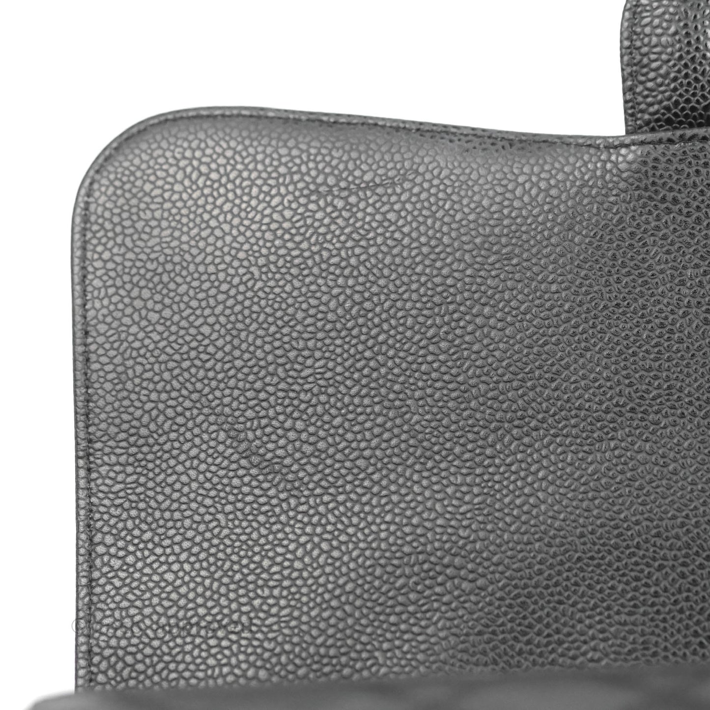 Chanel Jumbo Single Flap Black Caviar Silver Hardware