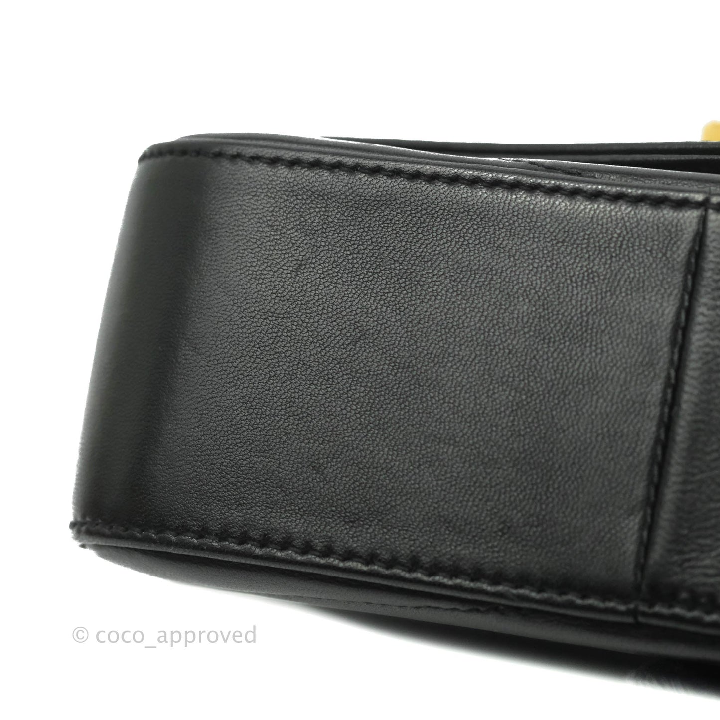 Saint Laurent Small Sulpice Triple V-Flap Black Lambskin Crossbody Bag