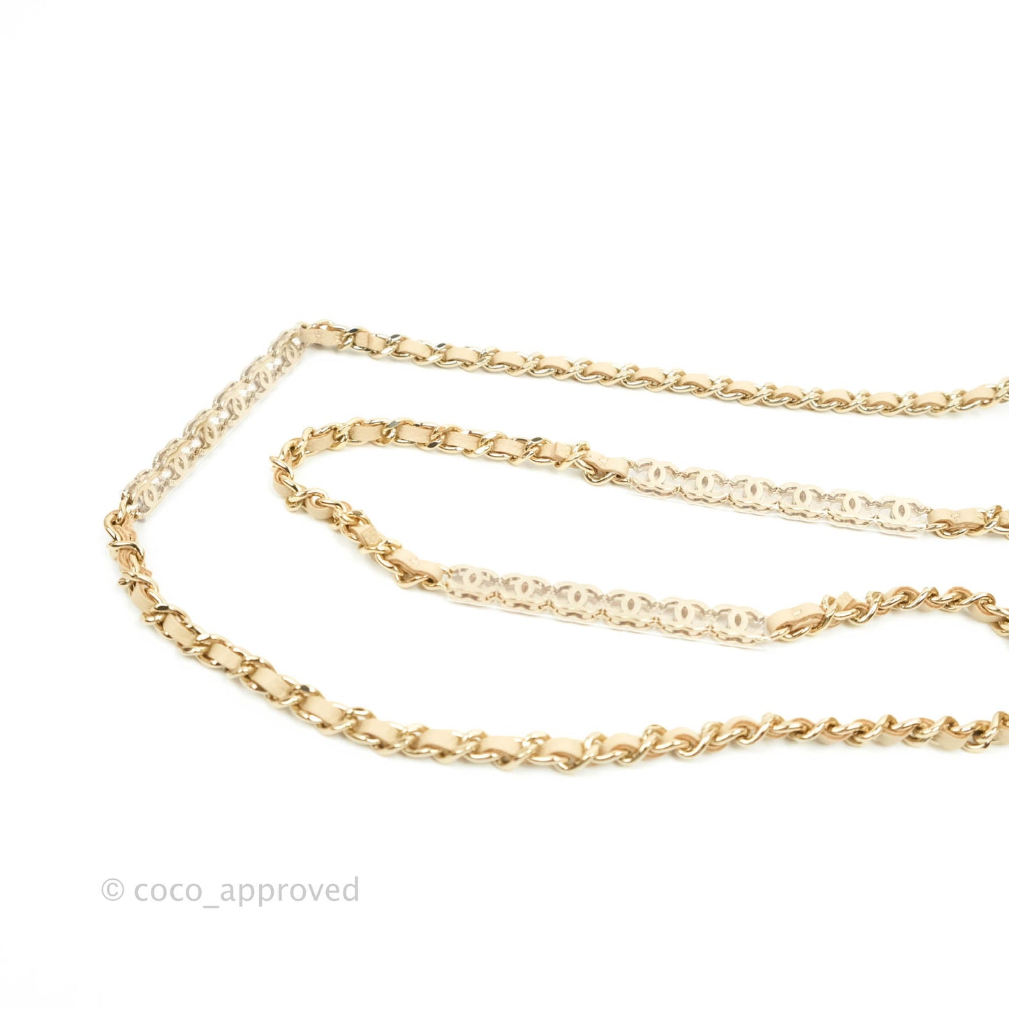 Chanel Vanity with CC Chain Light Beige Caviar Gold Hardware