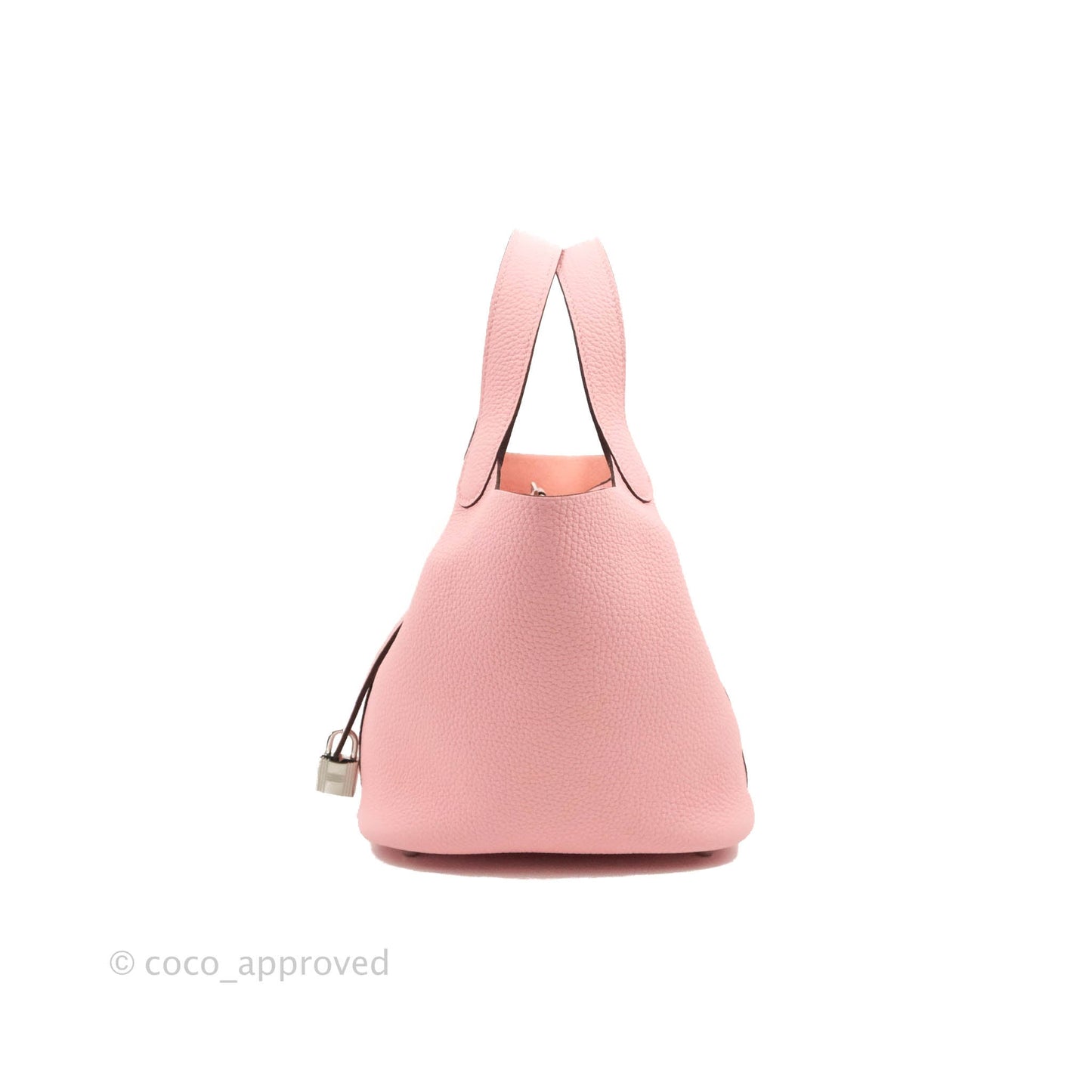 Hermès Picotin Lock 18 Sakura Pink Clemence Silver Hardware