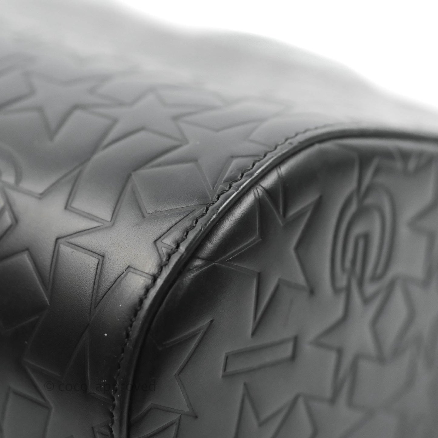 Givenchy Calfskin Star Embossed Medium Pandora Box Crossbody Bag Black