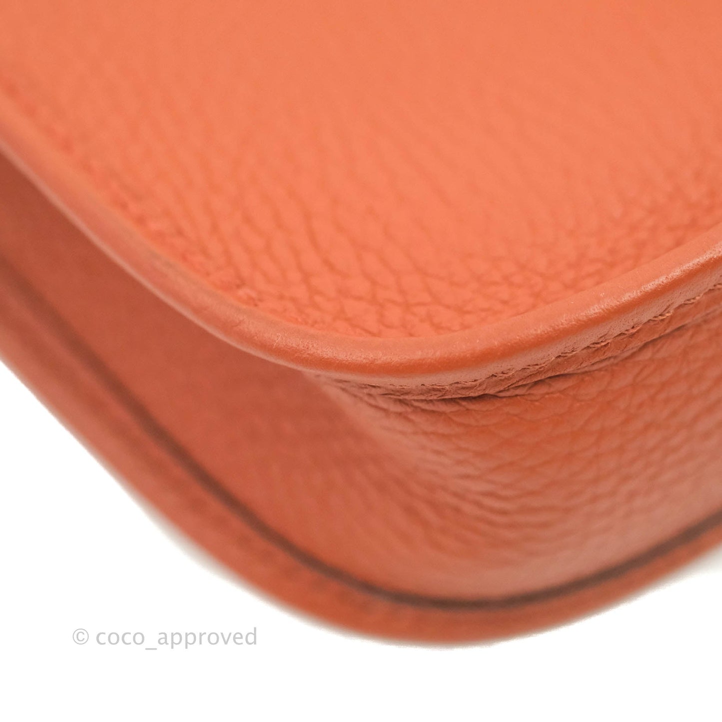 Hermès Mini Evelyne 16 Brick Clemence Palladium Hardware