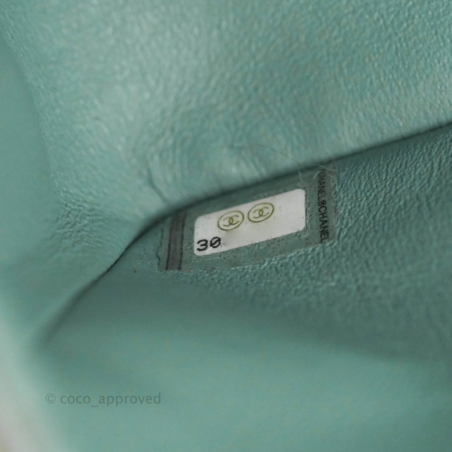 Chanel Small Classic Quilted Flap Light Blue Caviar Silver Hardware 20B