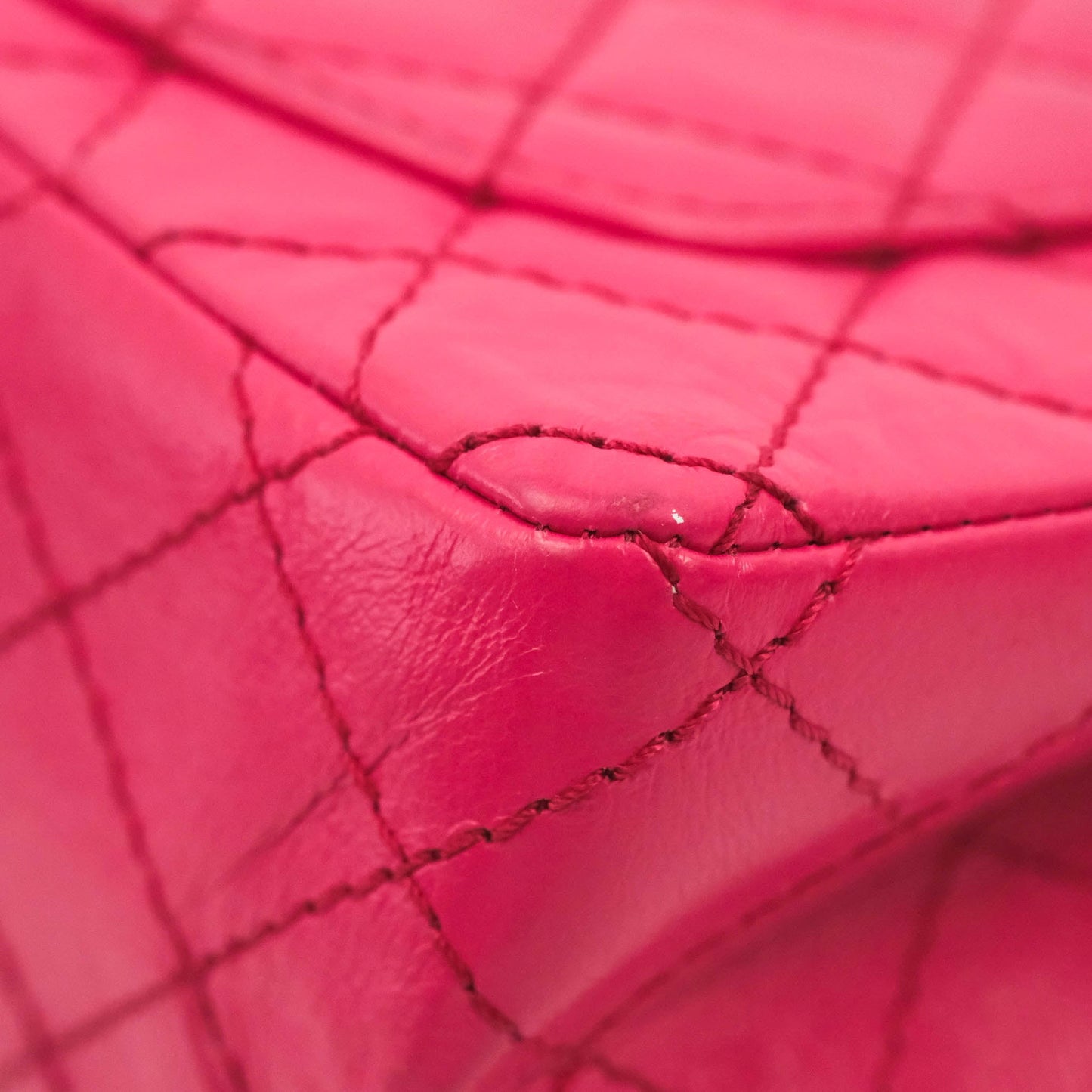 Chanel Mini Reissue 224 Fuschia Pink Aged Calfskin Aged Gold Hardware