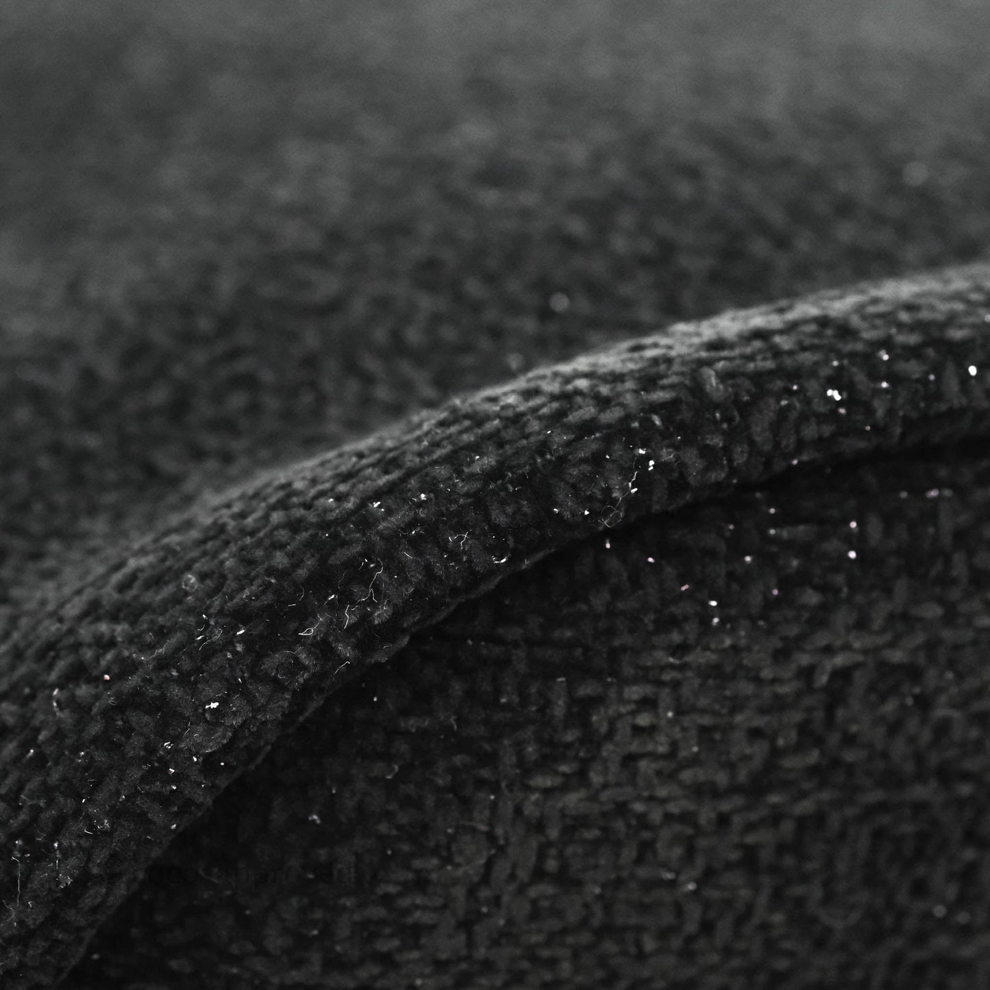 Chanel Deauville Drawstring Bag Black Glitter Lurex