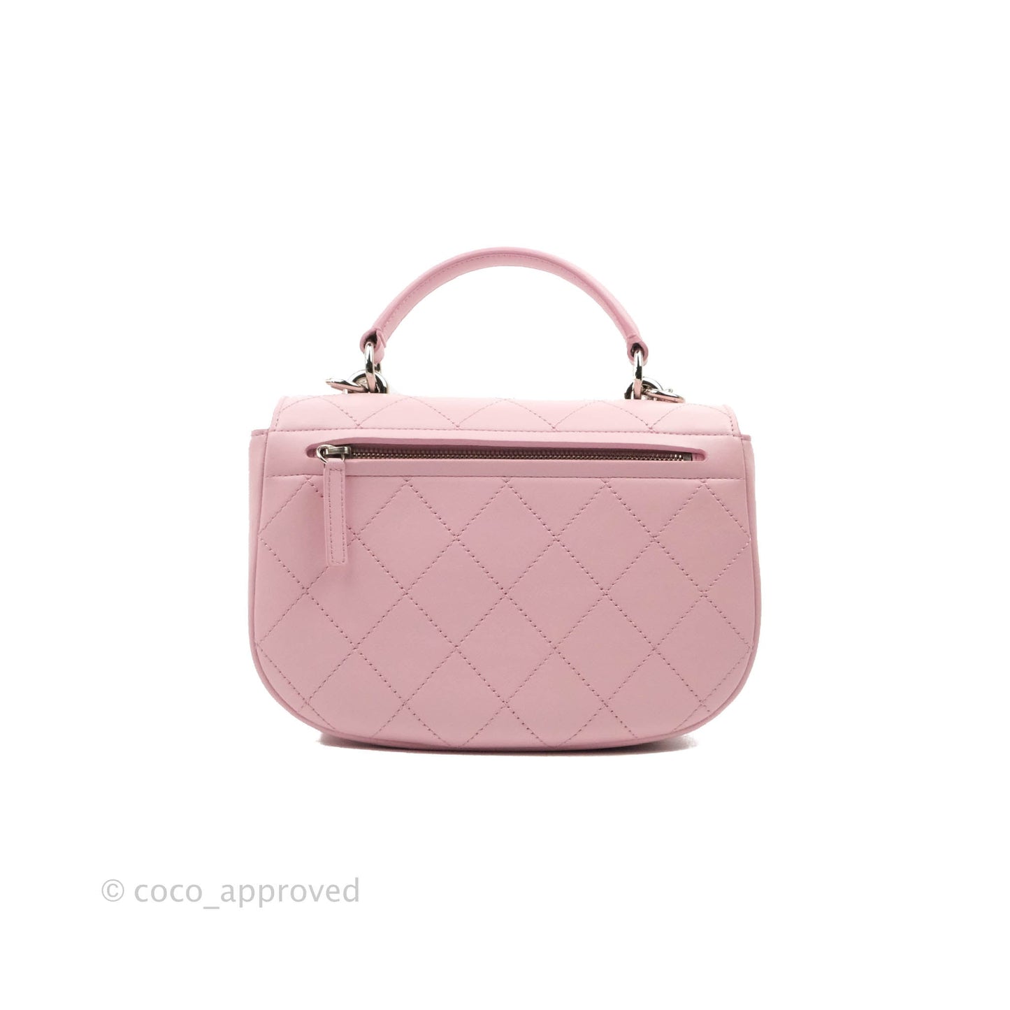 Chanel Stitched Ring My Bag Flap Crossbody Pink Calfskin