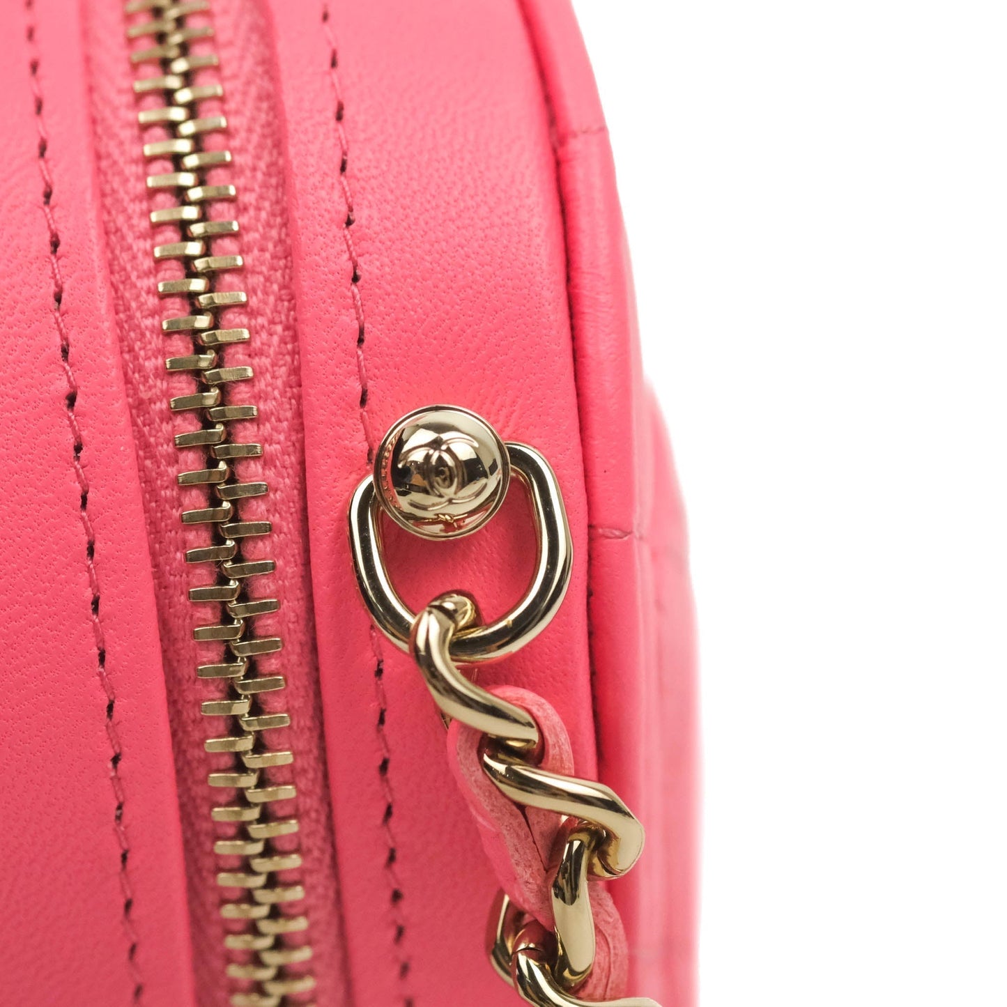 Chanel Small Heart Bag Pink Lambskin Gold Hardware 22S