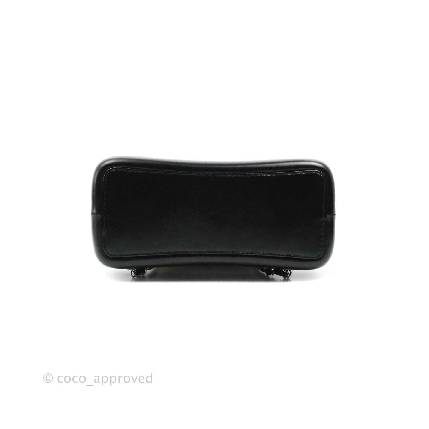 Chanel Small Gabrielle Backpack White Black Aged Calfskin