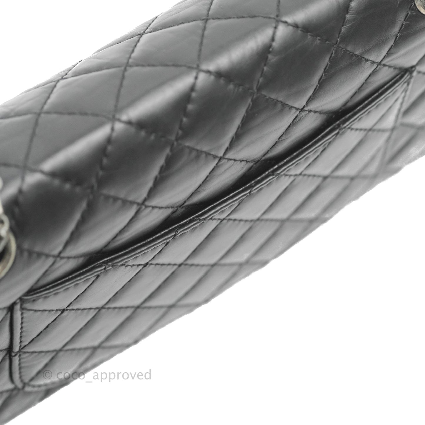 Chanel Reissue 225 Quilted Aged Calfskin Black Ruthenium Hardware