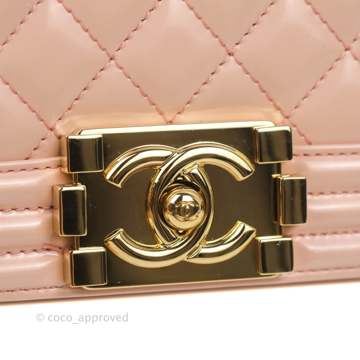 Chanel Quilted Medium Boy Iridescent Pink Shiny Calfskin Gold Hardware