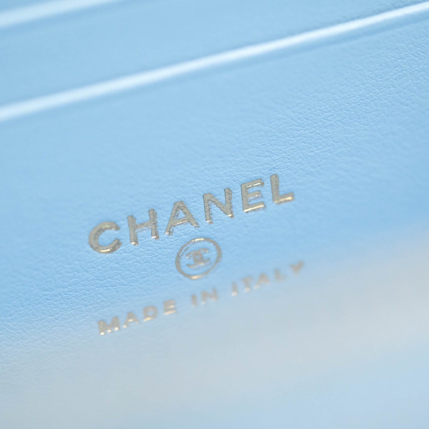 Chanel Vanity Rectangular with Top Handle Pick Me Up Blue Caviar Aged Gold Hardware 22S