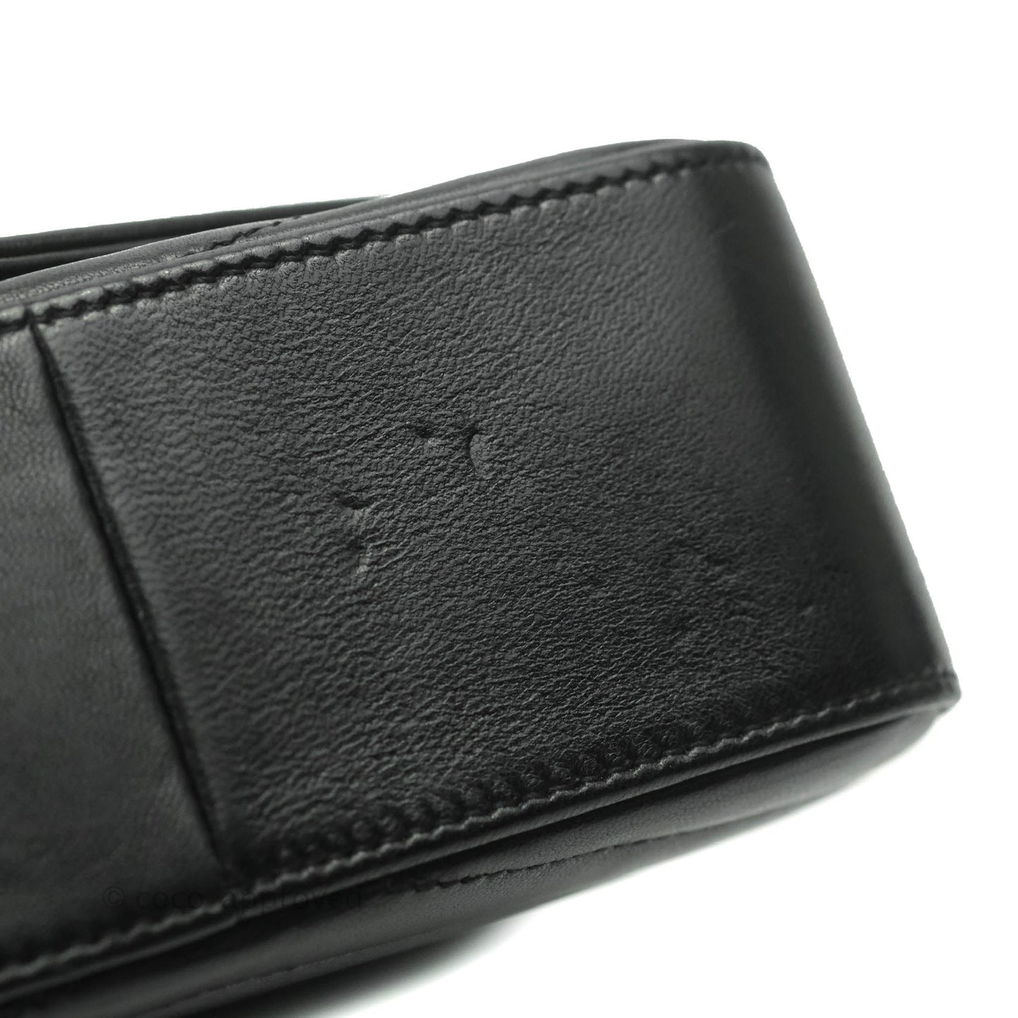 Saint Laurent Small Sulpice Triple V-Flap Black Lambskin Crossbody Bag