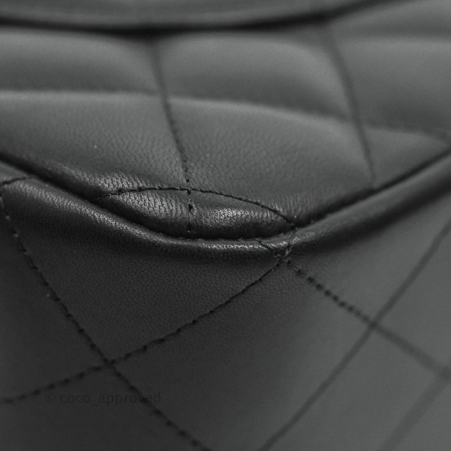 Chanel Jumbo Double Flap Black Lambskin Silver Hardware⁣⁣