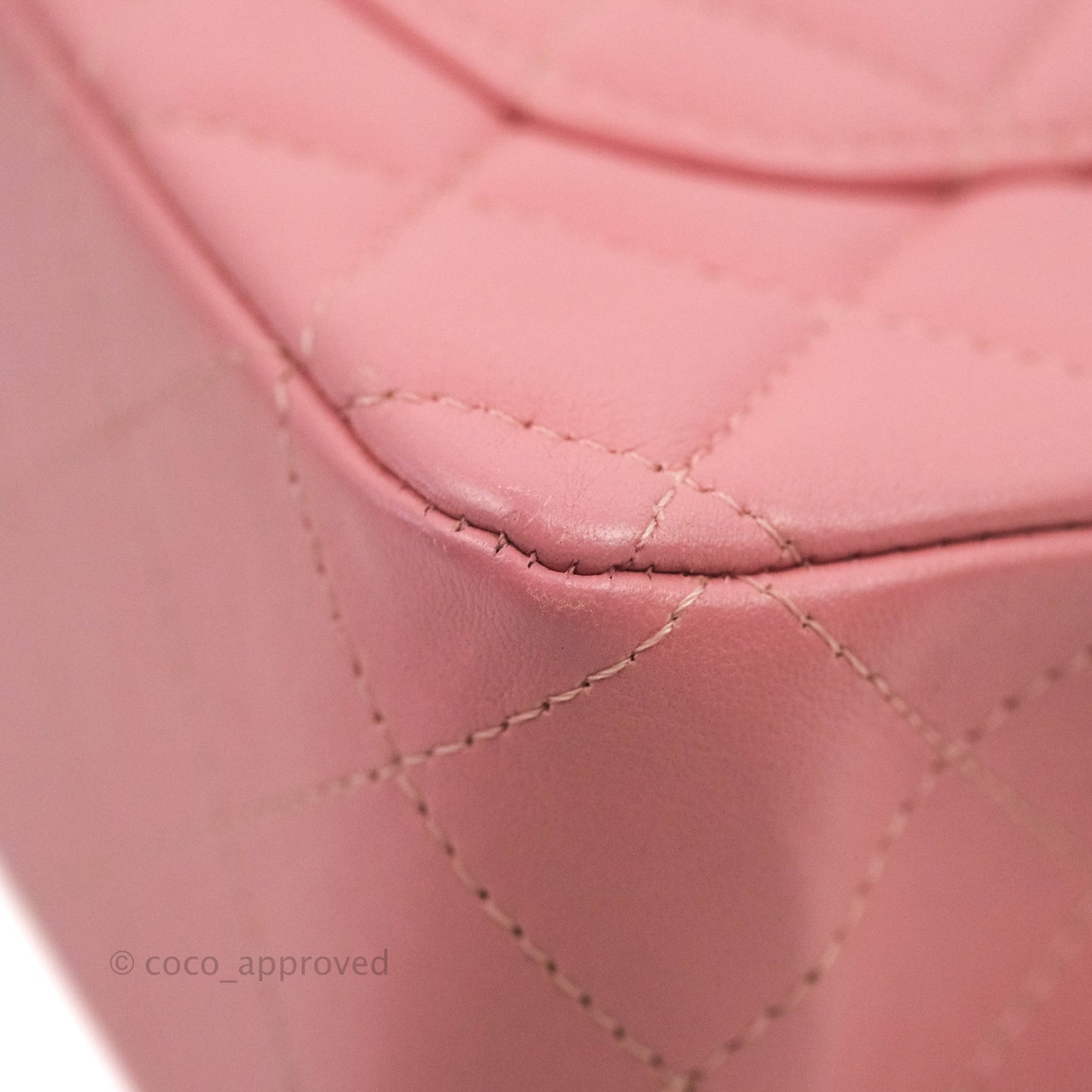 Chanel Quilted Mini Rectangular Flap Pink Lambskin Gold Hardware