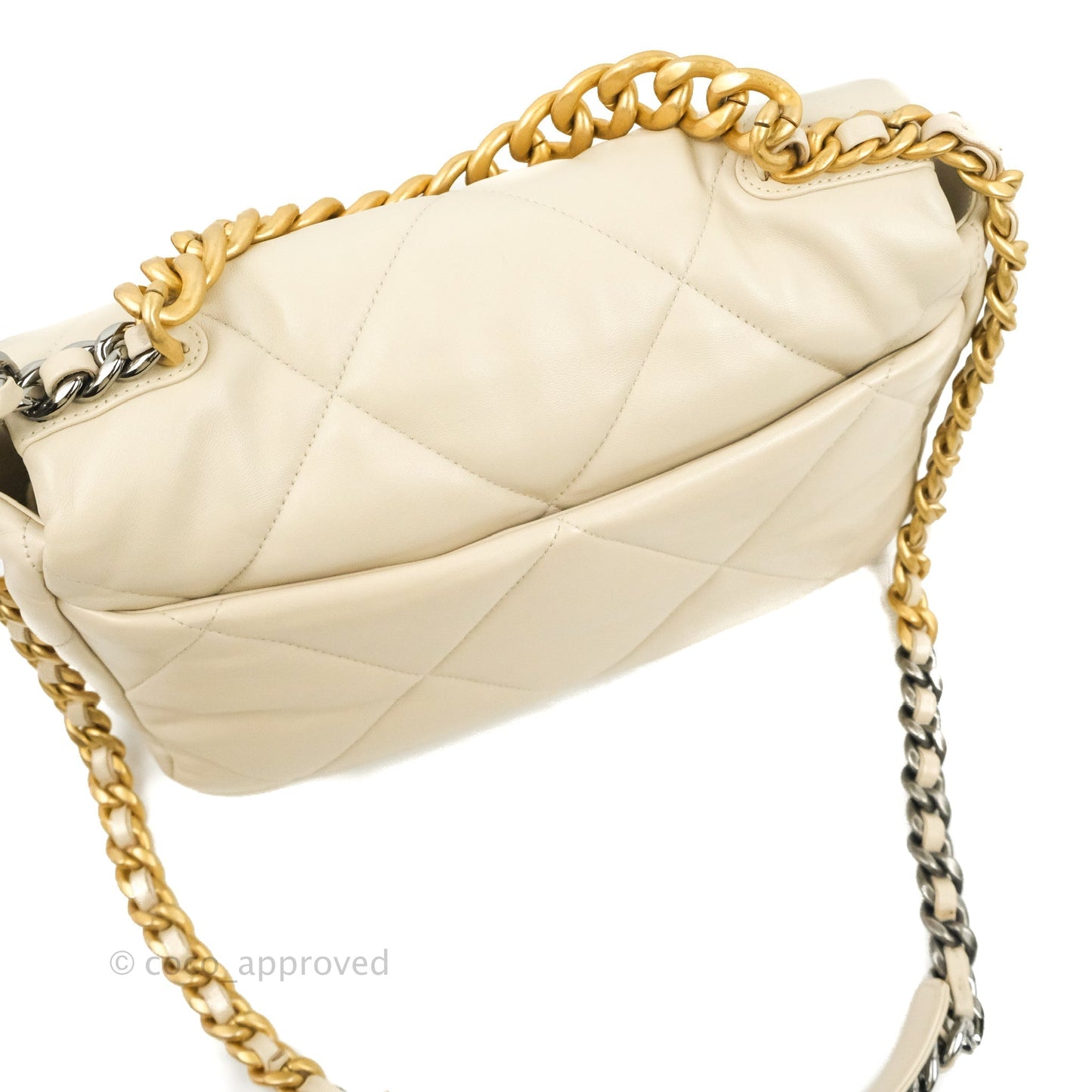Chanel 19 Medium Ivory Mixed Hardware
