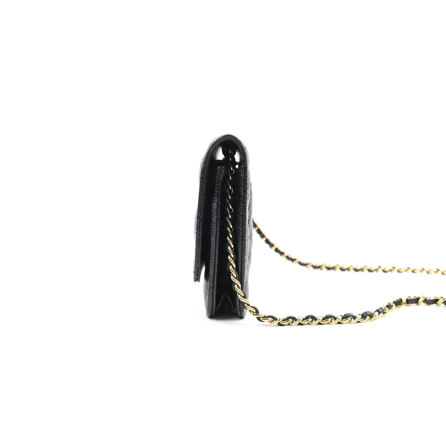 Chanel Quilted Classic WOC Black Caviar Gold Hardware