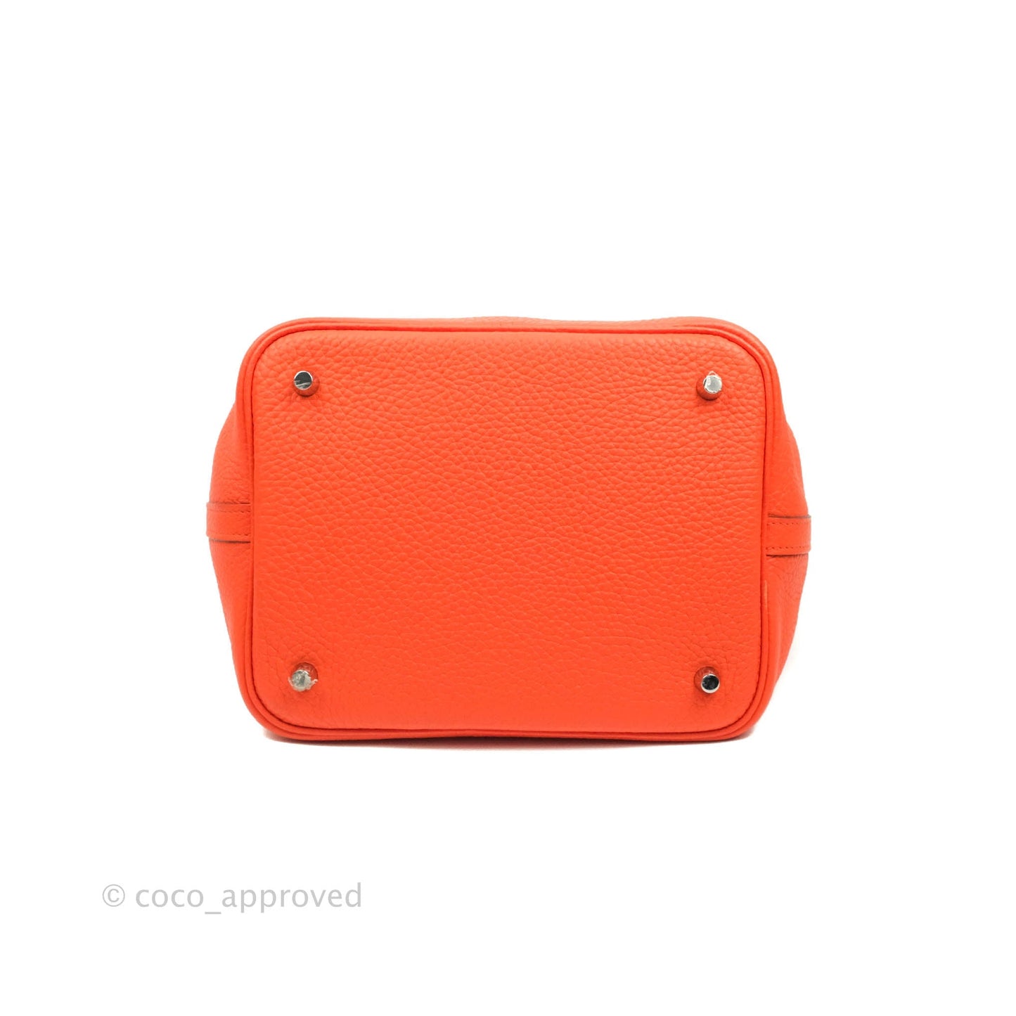 Hermès Picotin 22 Orange Clemence Palladium Hardware