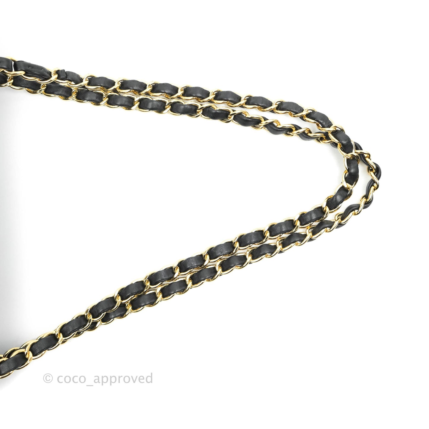 Chanel Classic M/L Flap Bag Black Lambskin Gold Hardware