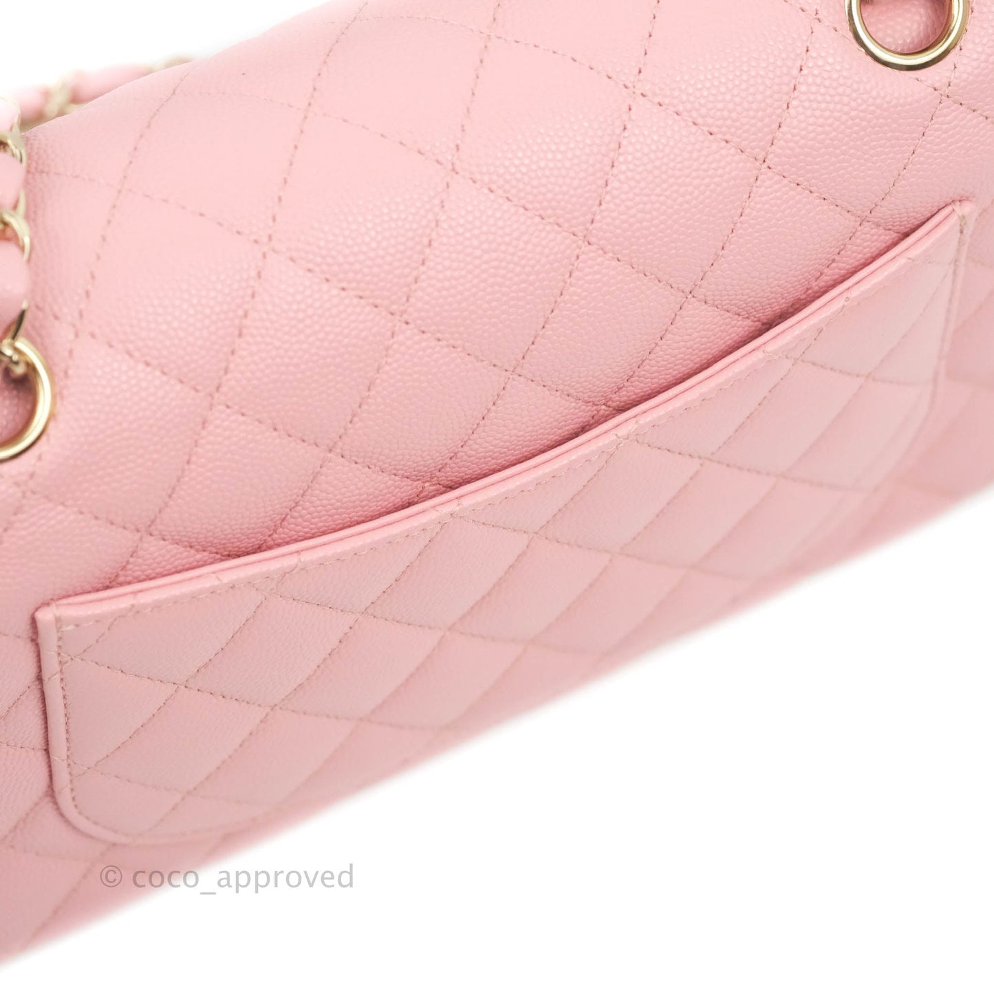 Chanel Classic Small S/M Flap Pink Caviar Gold Hardware 22C