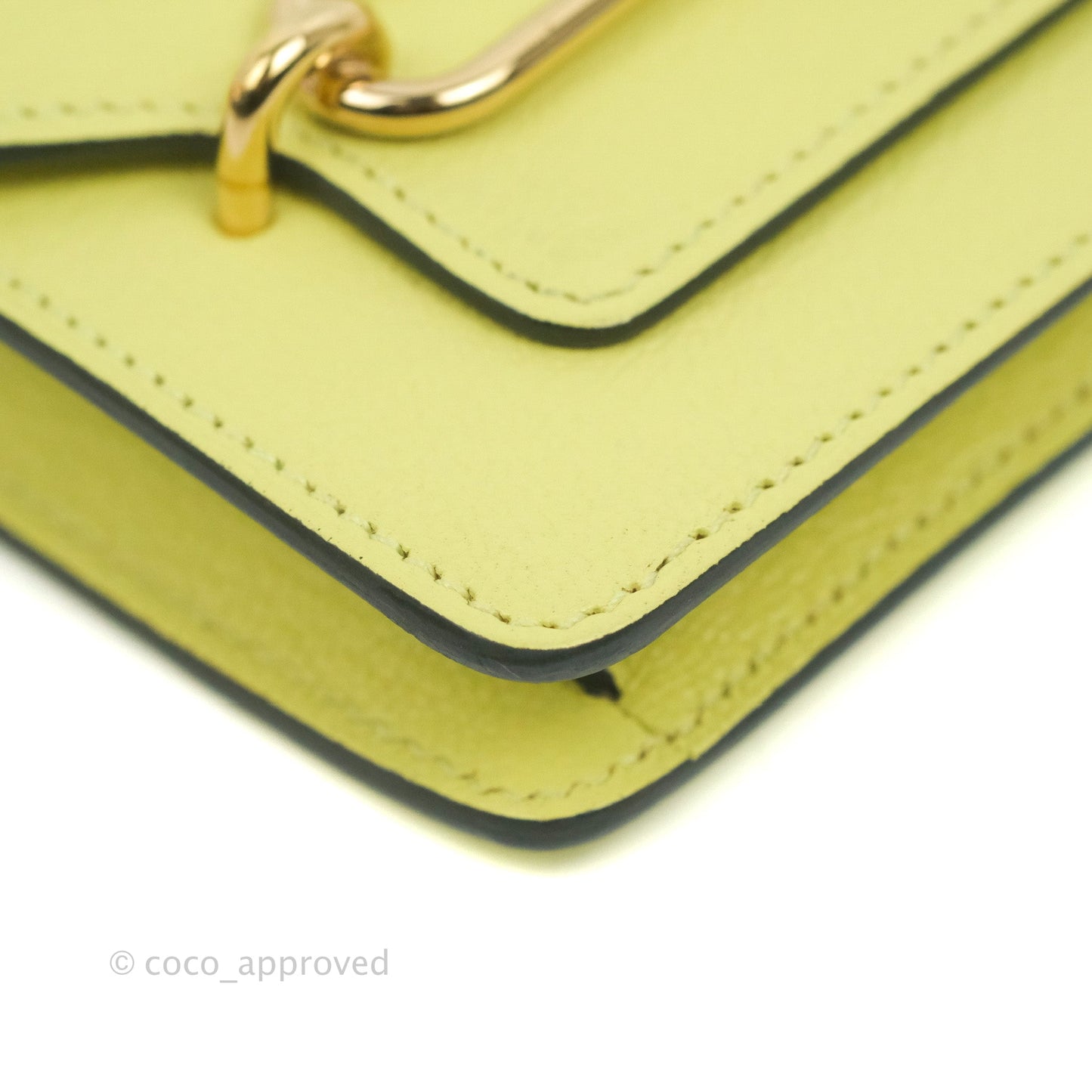 Hermès Roulis Slim Wallet Chevre Mysore Jaune Bourgeon Gold Hardware