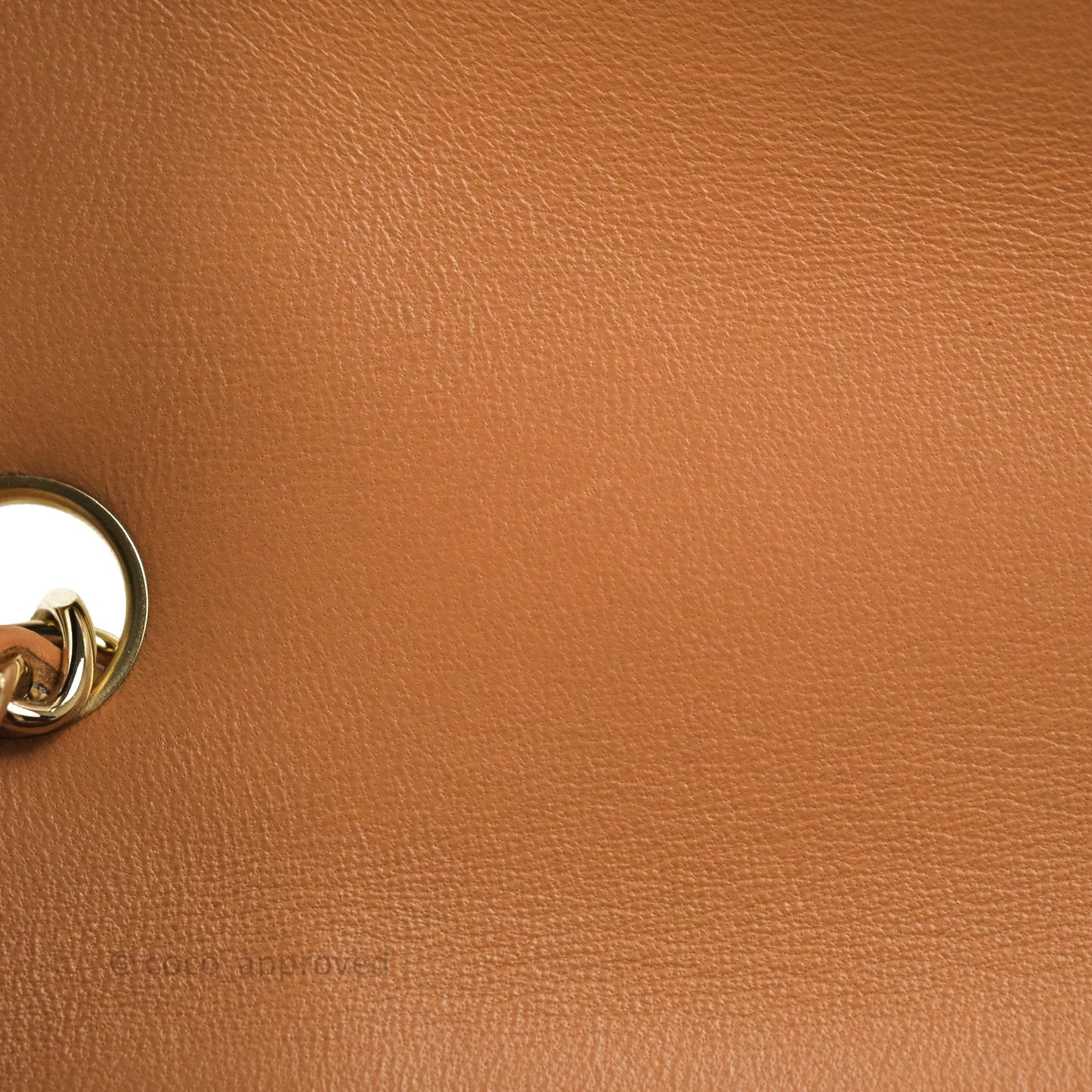 Chanel Quilted Mini Rectangular Flap Caramel Lambskin Gold Hardware 21P
