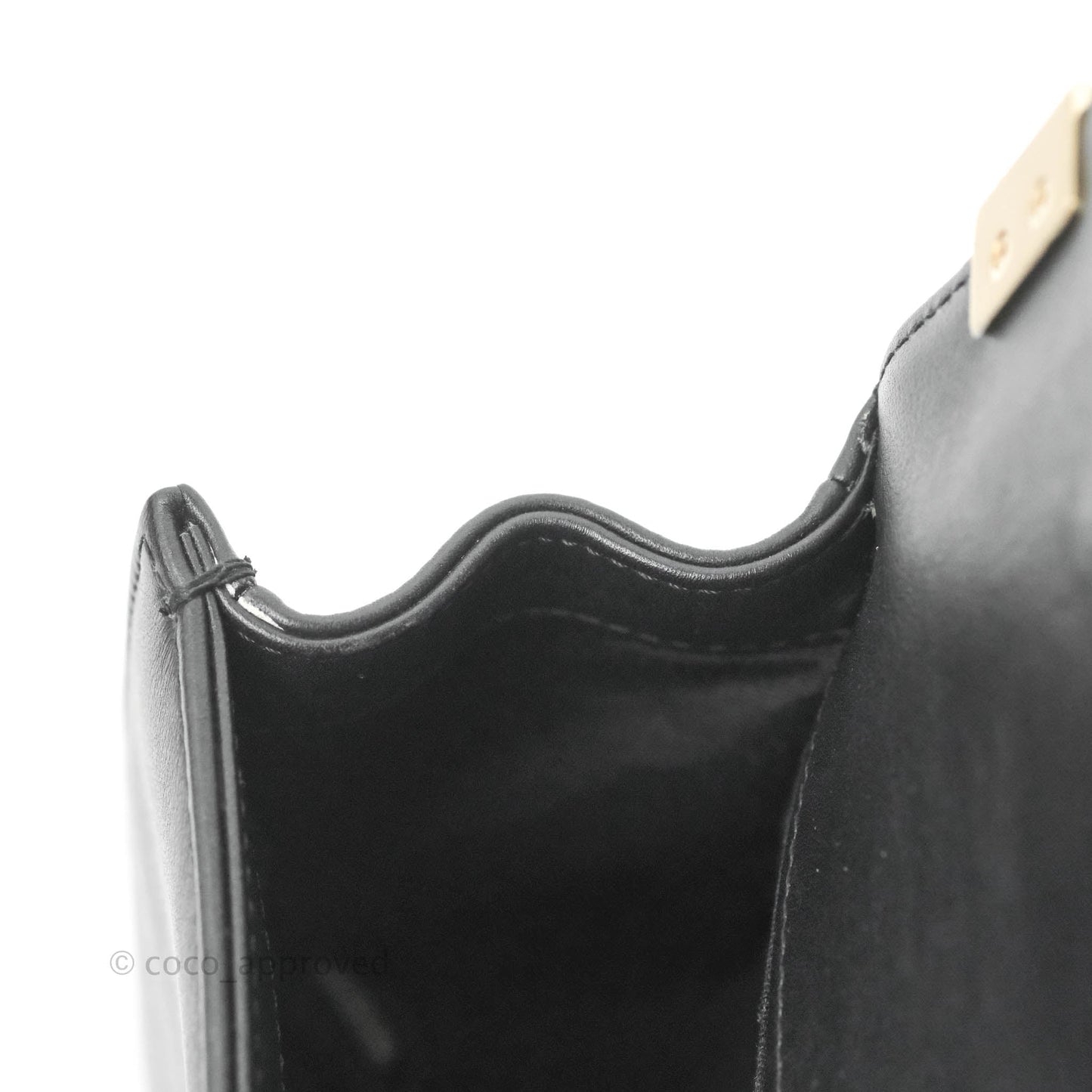 Chanel Chevron Medium Boy Black Calfskin Gold Hardware