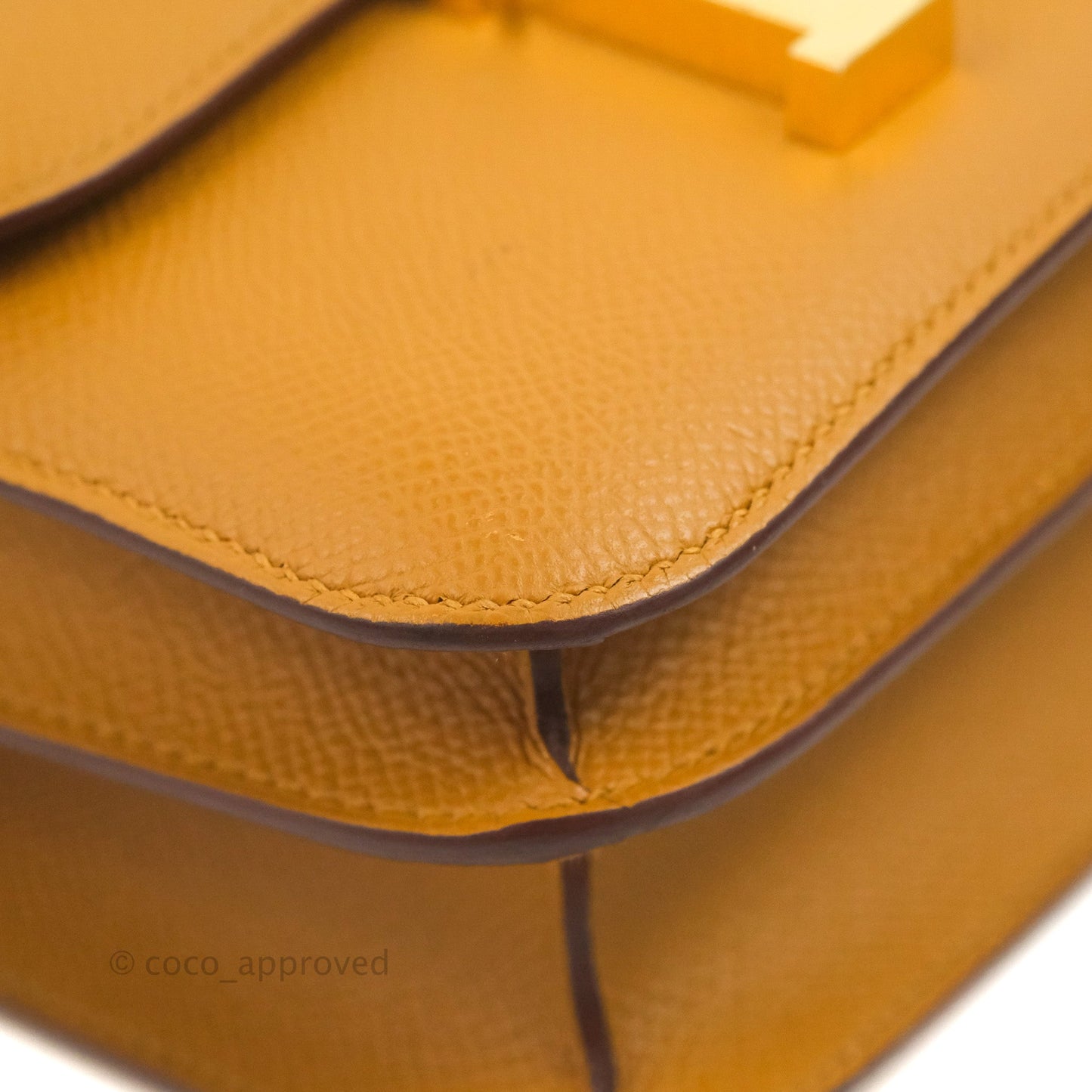 Hermès Constance Mini 18cm Sesame Epsom Gold Hardware
