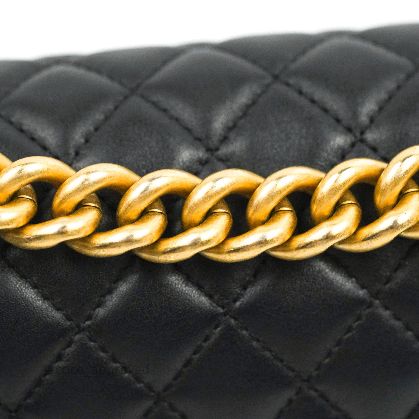 Chanel Quilted Medium Boy Black Lambskin Gold Hardware