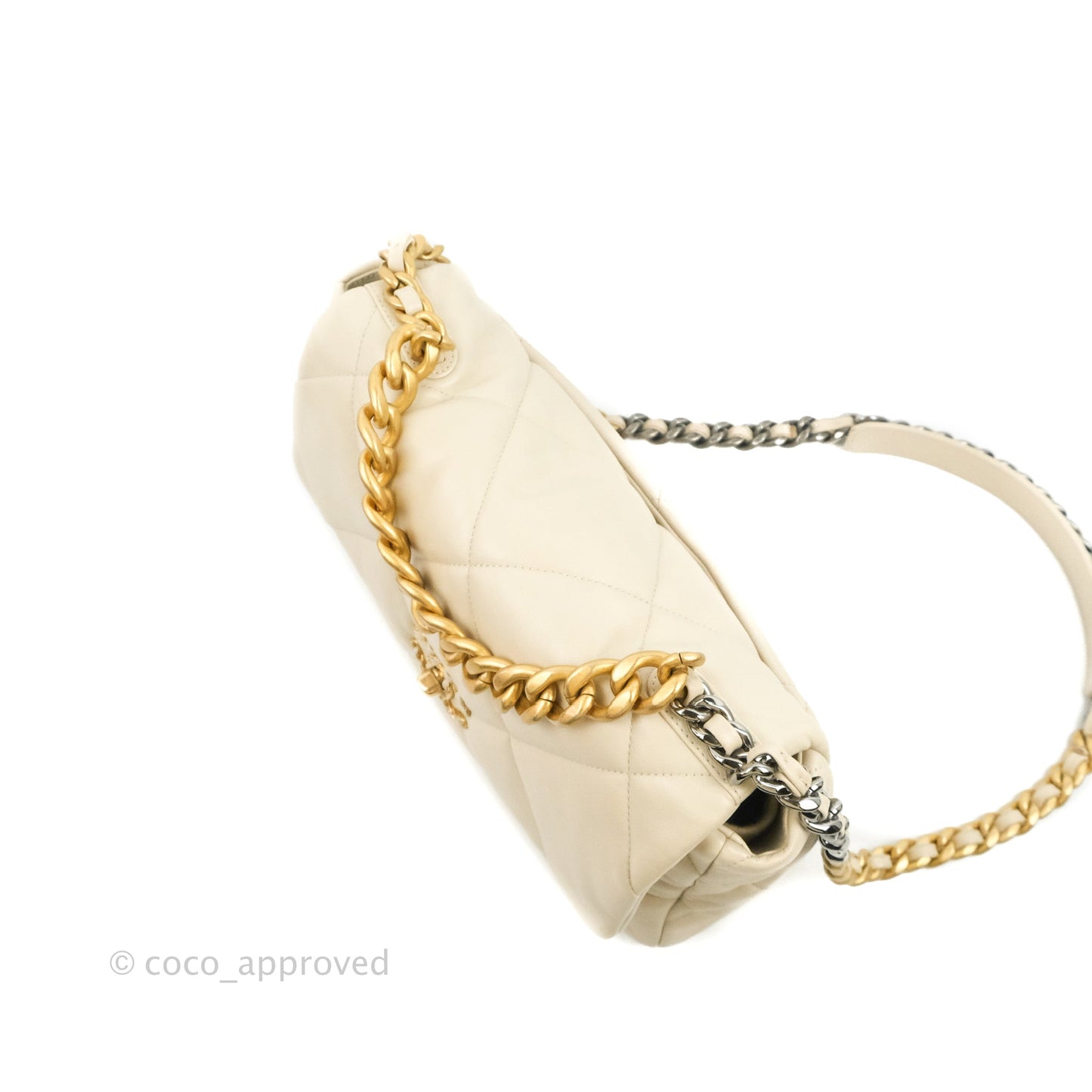 Chanel 19 Medium Ivory Mixed Hardware