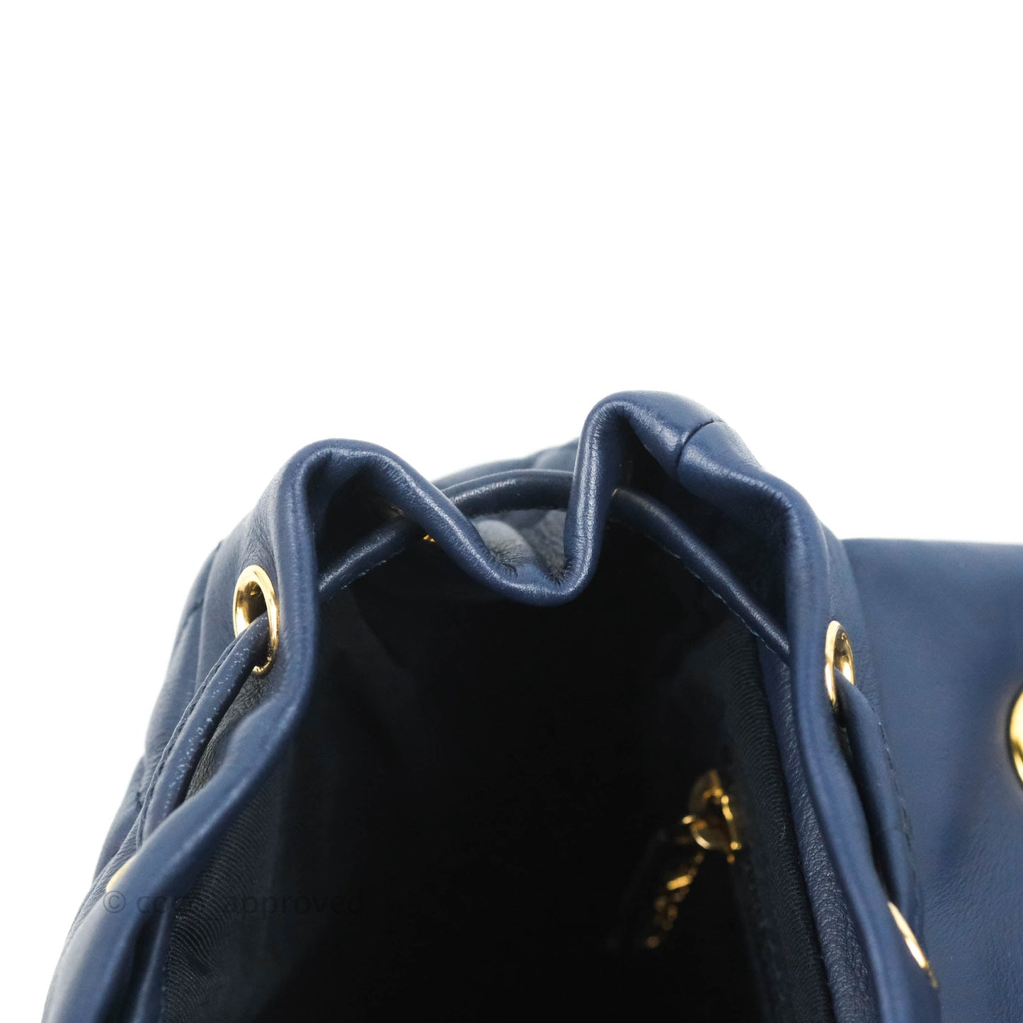 Chanel Mini Navy Calfskin Urban Spirit Backpack ⁣⁣⁣⁣⁣⁣⁣⁣⁣⁣⁣⁣⁣⁣Gold Hardware