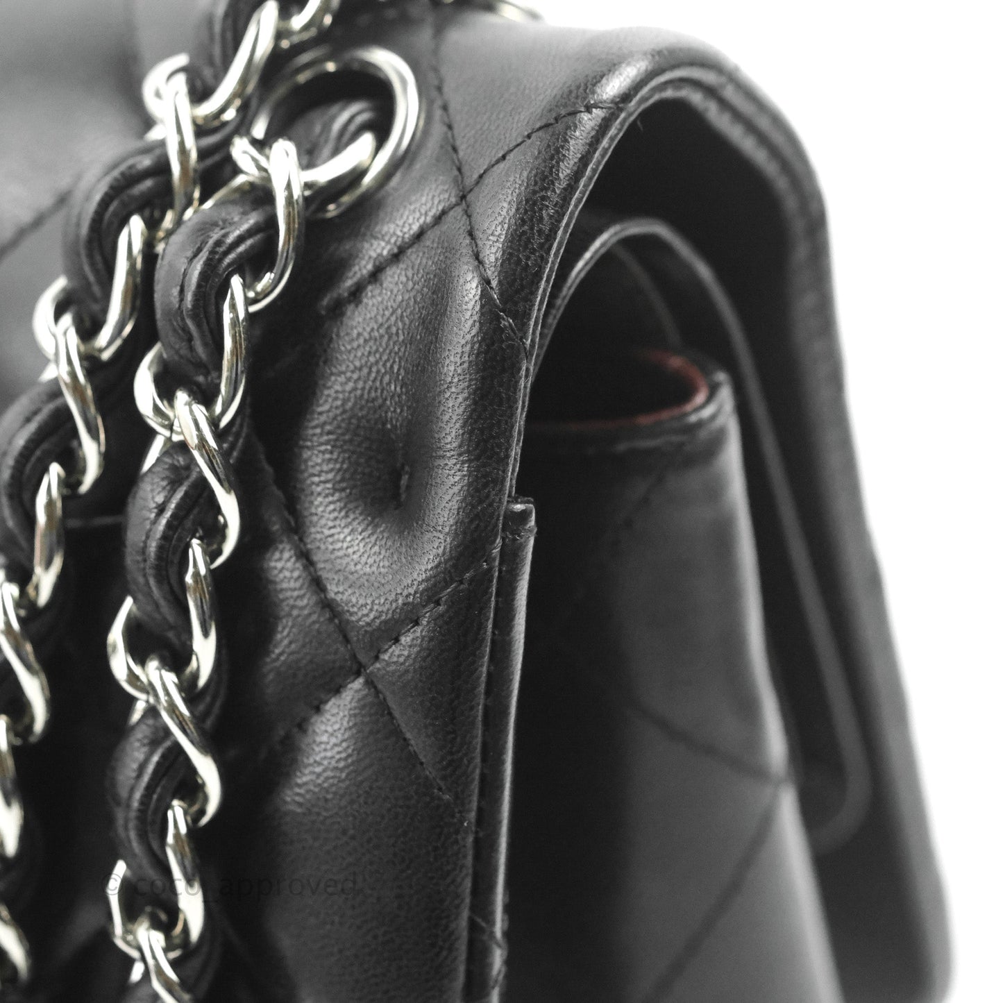 Chanel Jumbo Double Flap Black Lambskin Silver Hardware⁣⁣