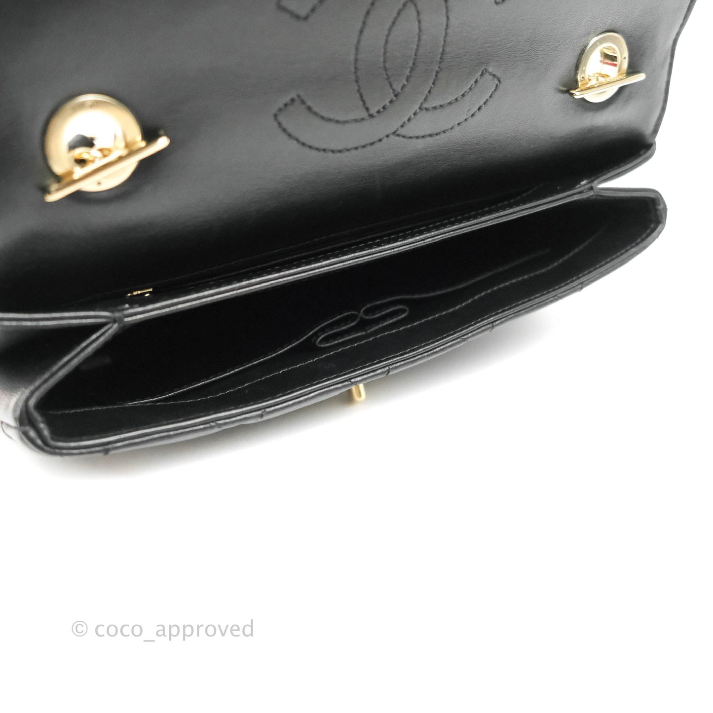 Chanel Trendy CC Flap Bag Black Lambskin Gold Hardware