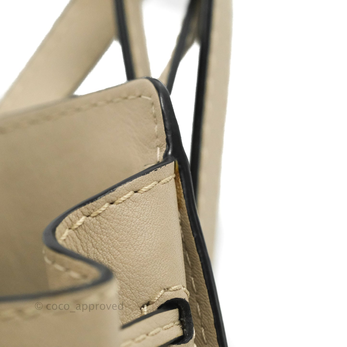 Loewe Mini Hammock Drawstring Taupe Calfskin