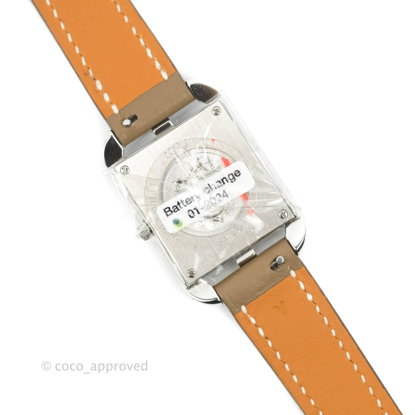 Hermès Cape Cod Serti-Swift Etoupe Watch Palladium Hardware