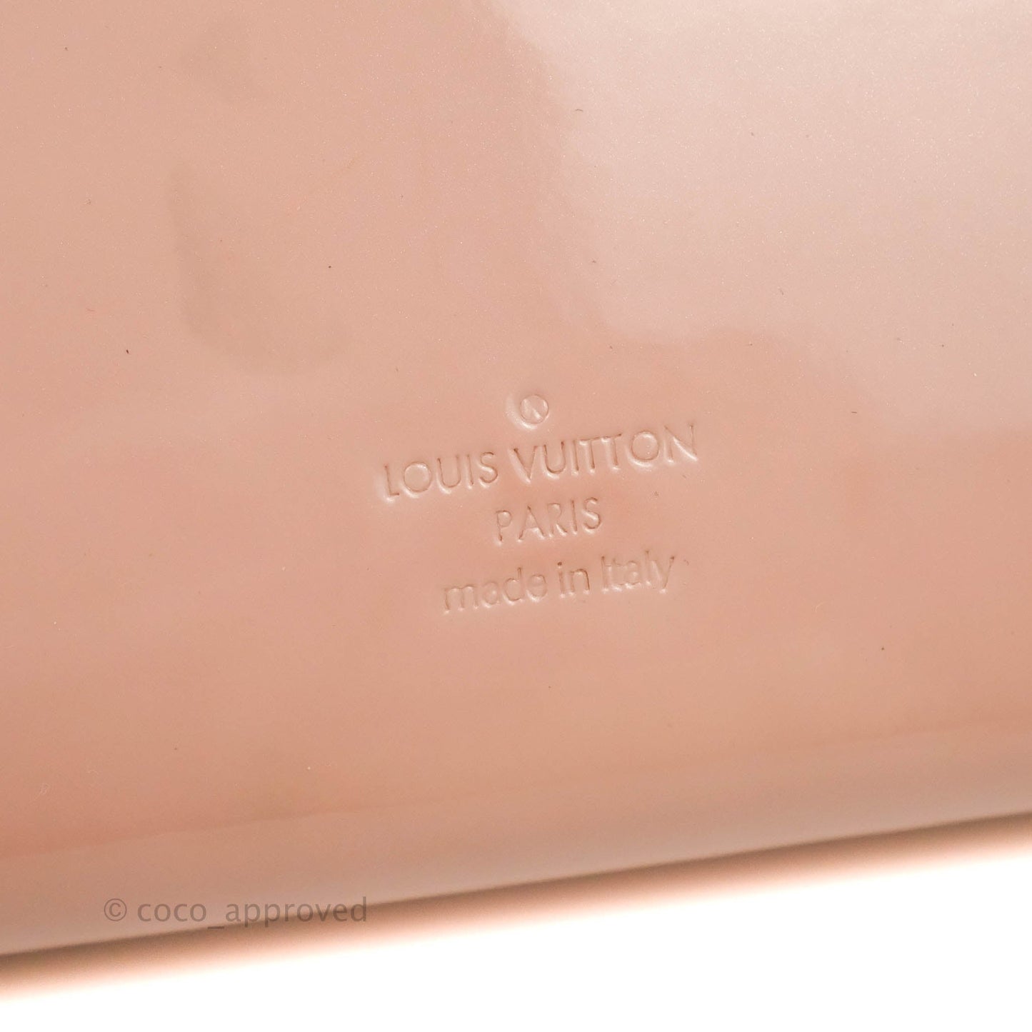 Louis Vuitton Cherrywood PM Handbag Patent Monogram Canvas