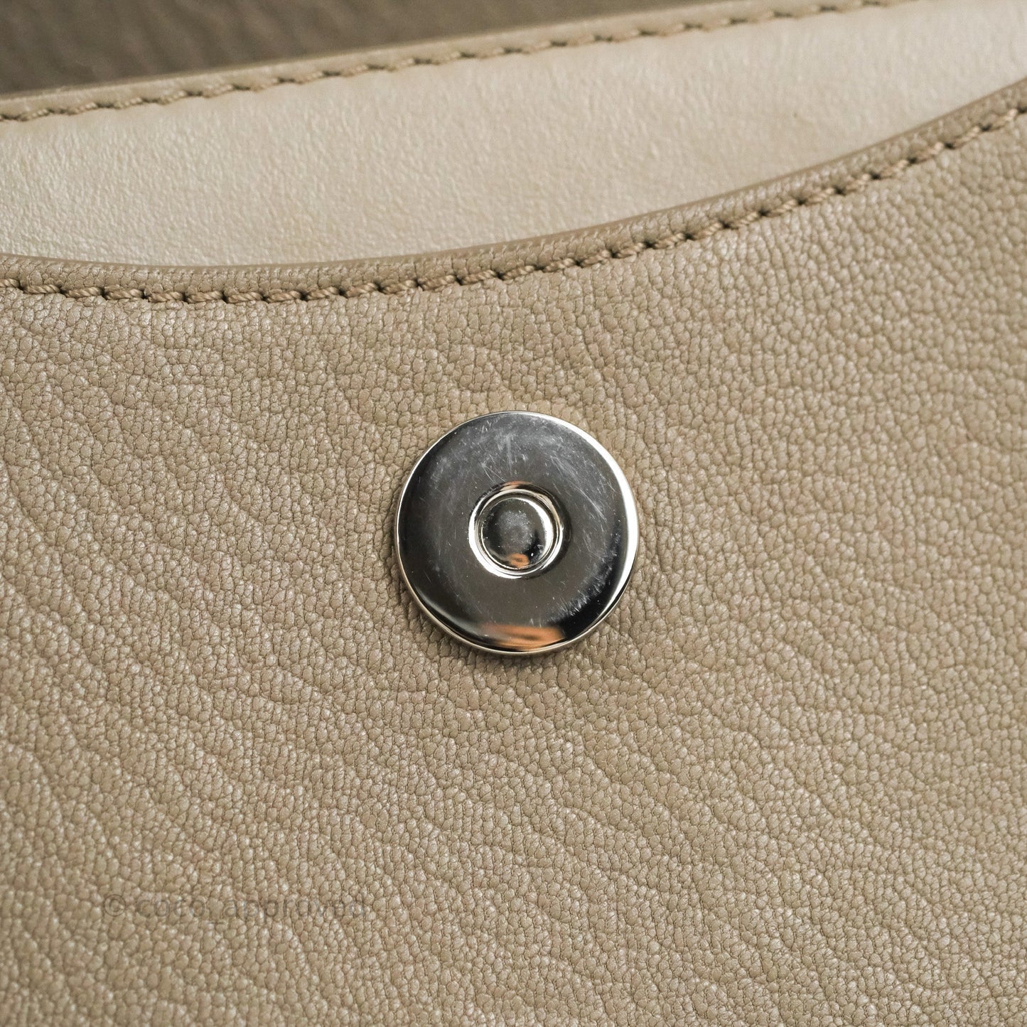 Chloé Small Tess Bag Motty Grey Grained Calfskin