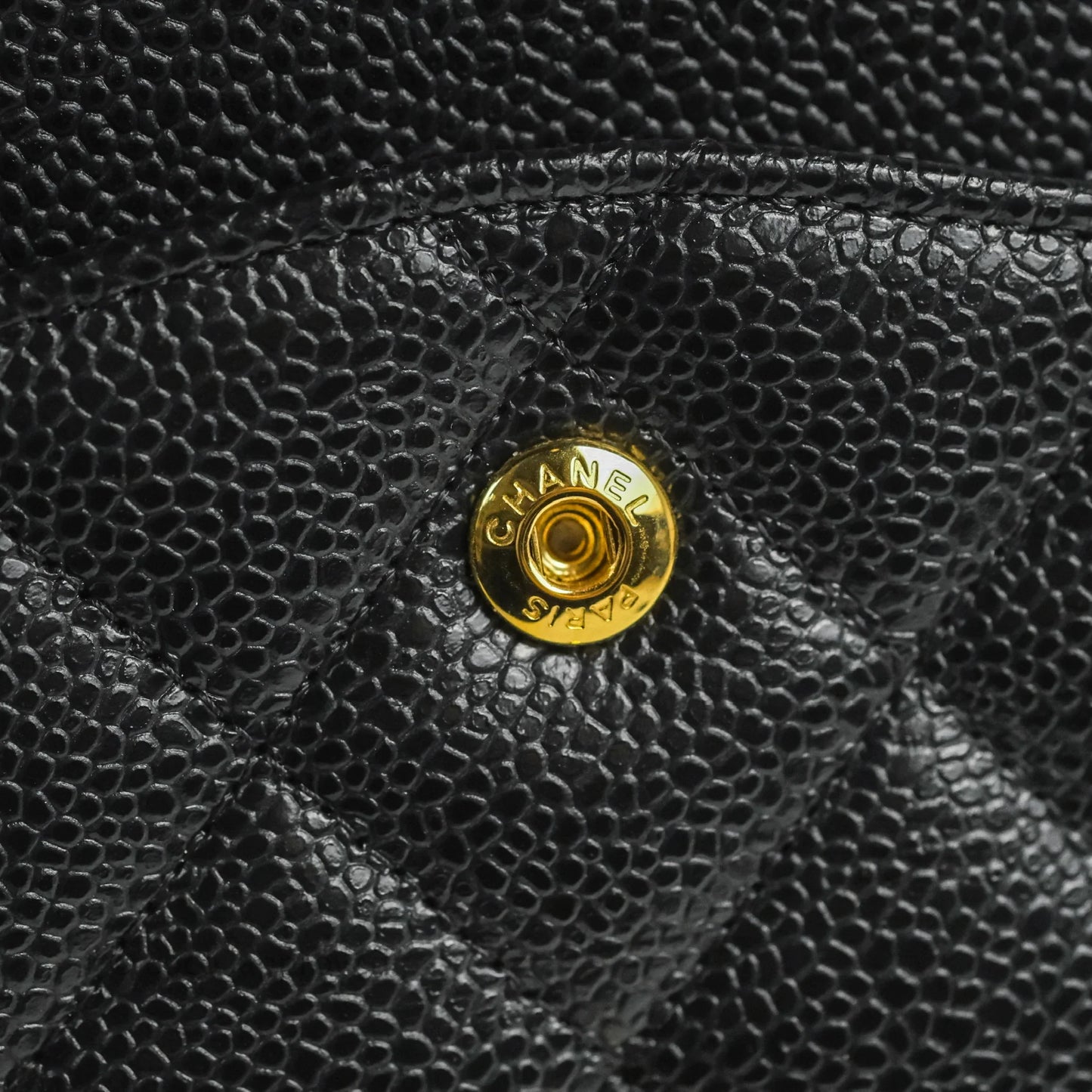 Chanel Jumbo Double Flap Black Caviar Gold Hardware