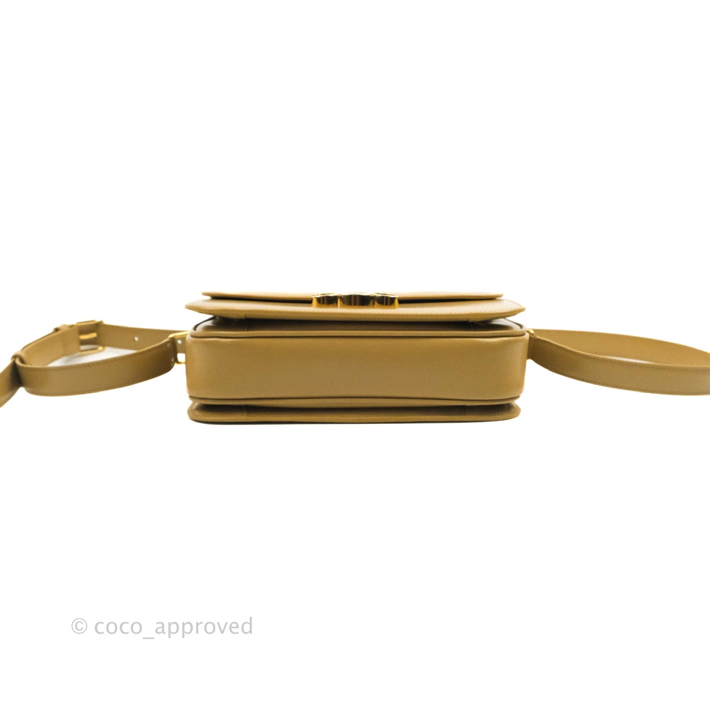 Celine Medium Triomphe Bag Olive Shiny Calfskin