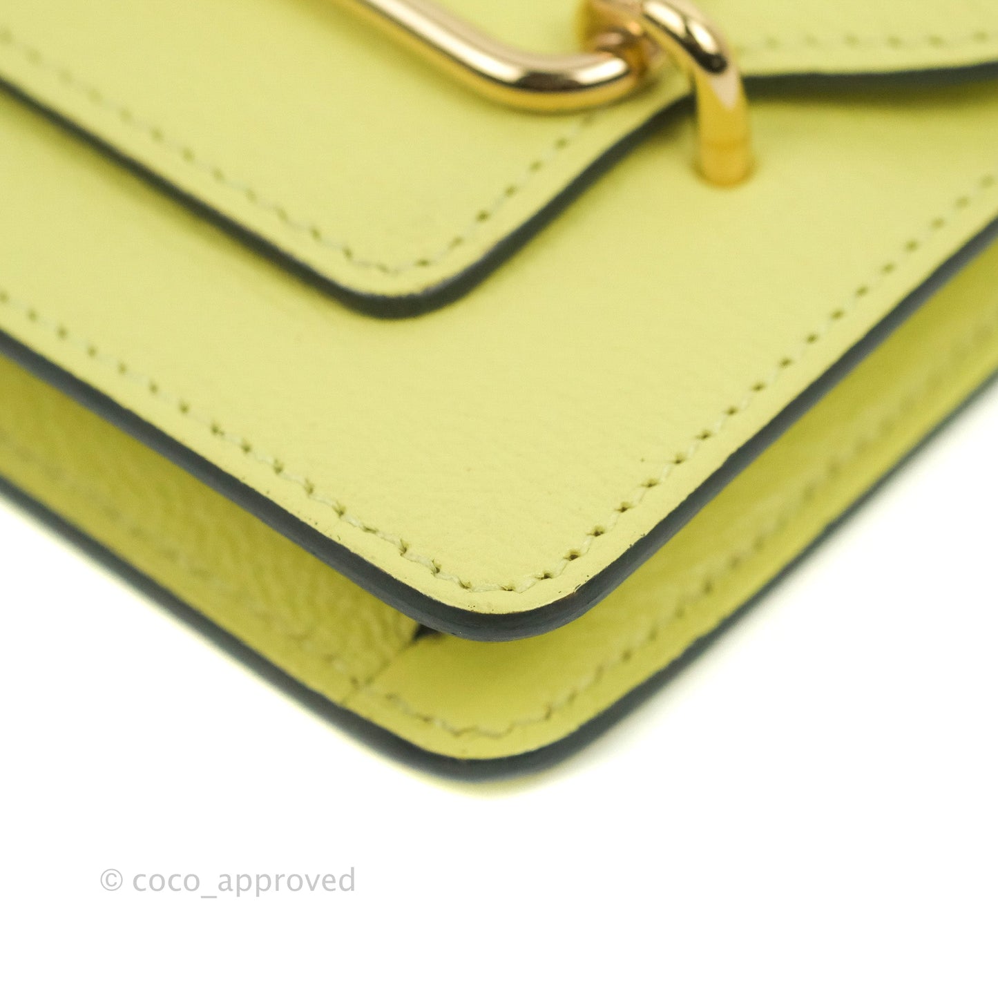 Hermès Roulis Slim Wallet Chevre Mysore Jaune Bourgeon Gold Hardware