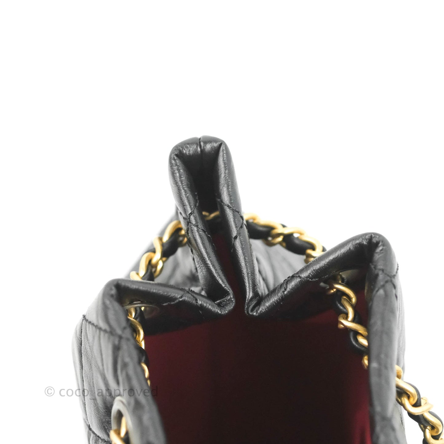 Chanel Small Gabrielle Backpack Black Aged Calfskin