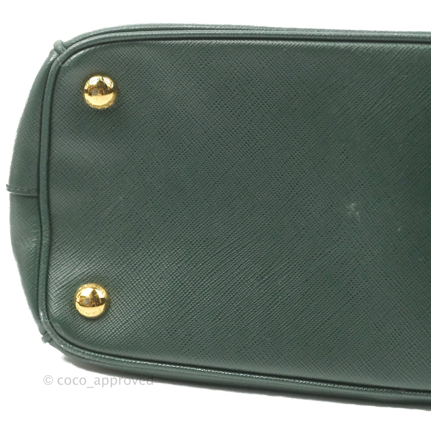 Prada Small Saffiano Lux Galleria Bag Emerald