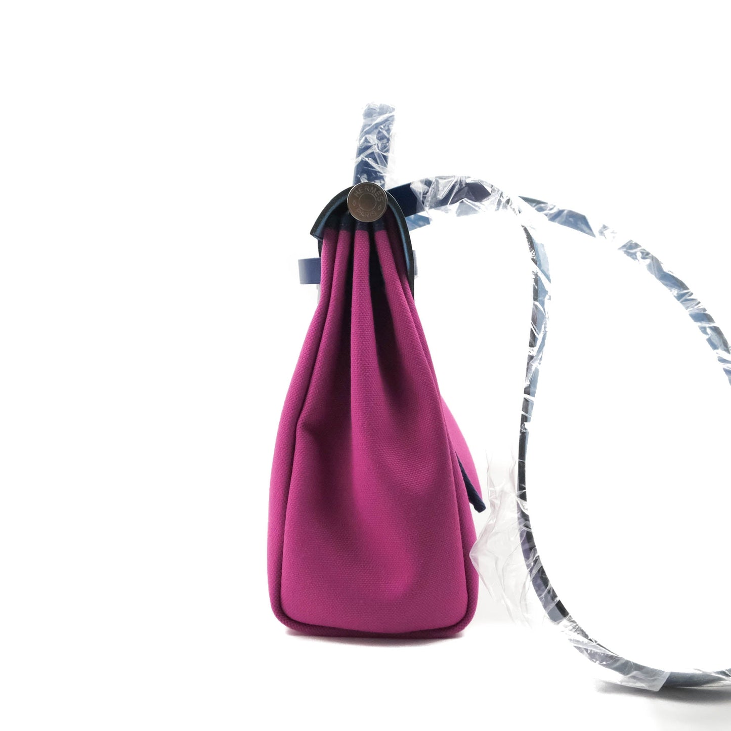 Hermès Herbag Zip 31 Toile Militaire Vache Hunter Rose Pourpre Bleu Saphir Palladium Hardware