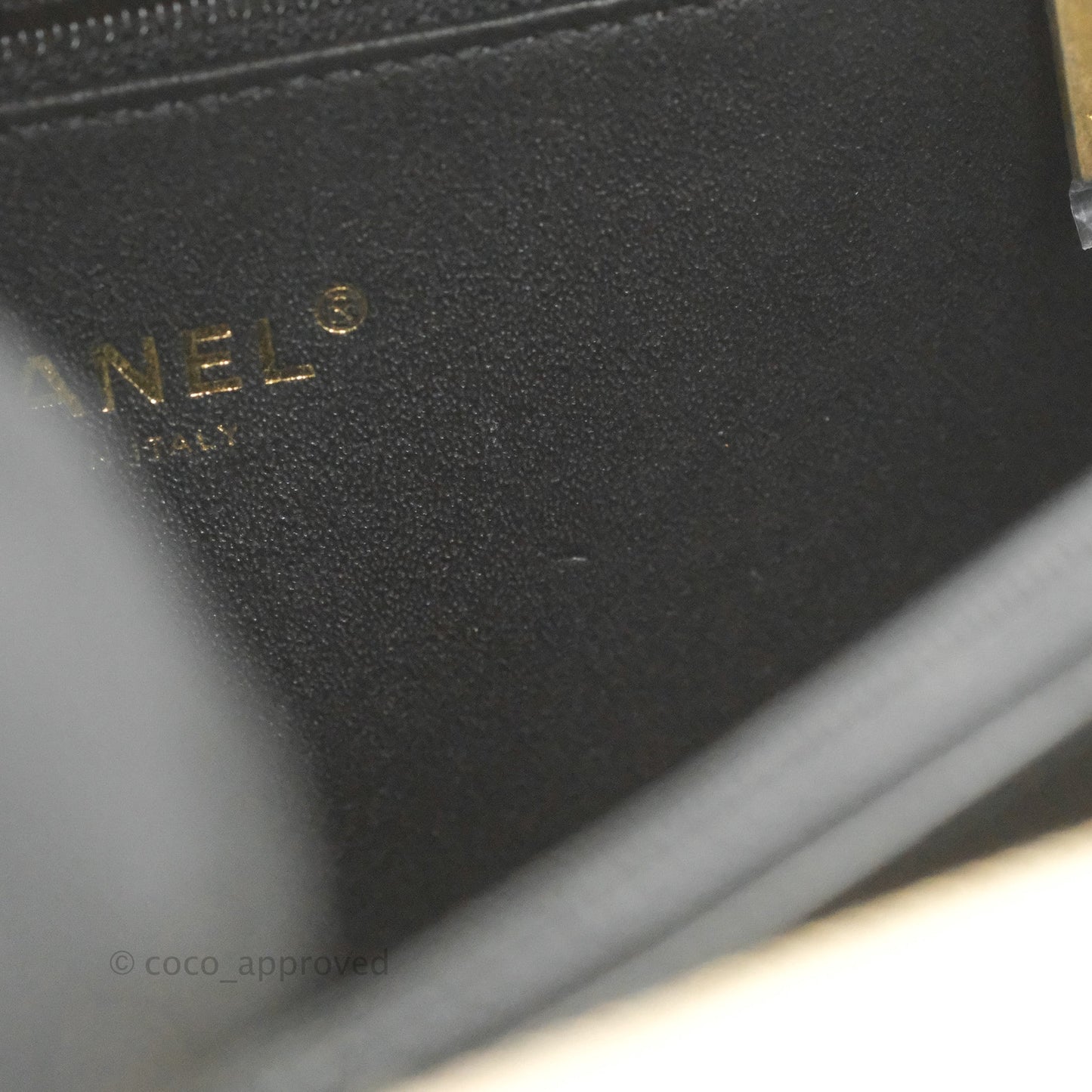 Chanel Quilted Medium CC Filigree Vanity Case Beige Caviar Aged Gold Hardware