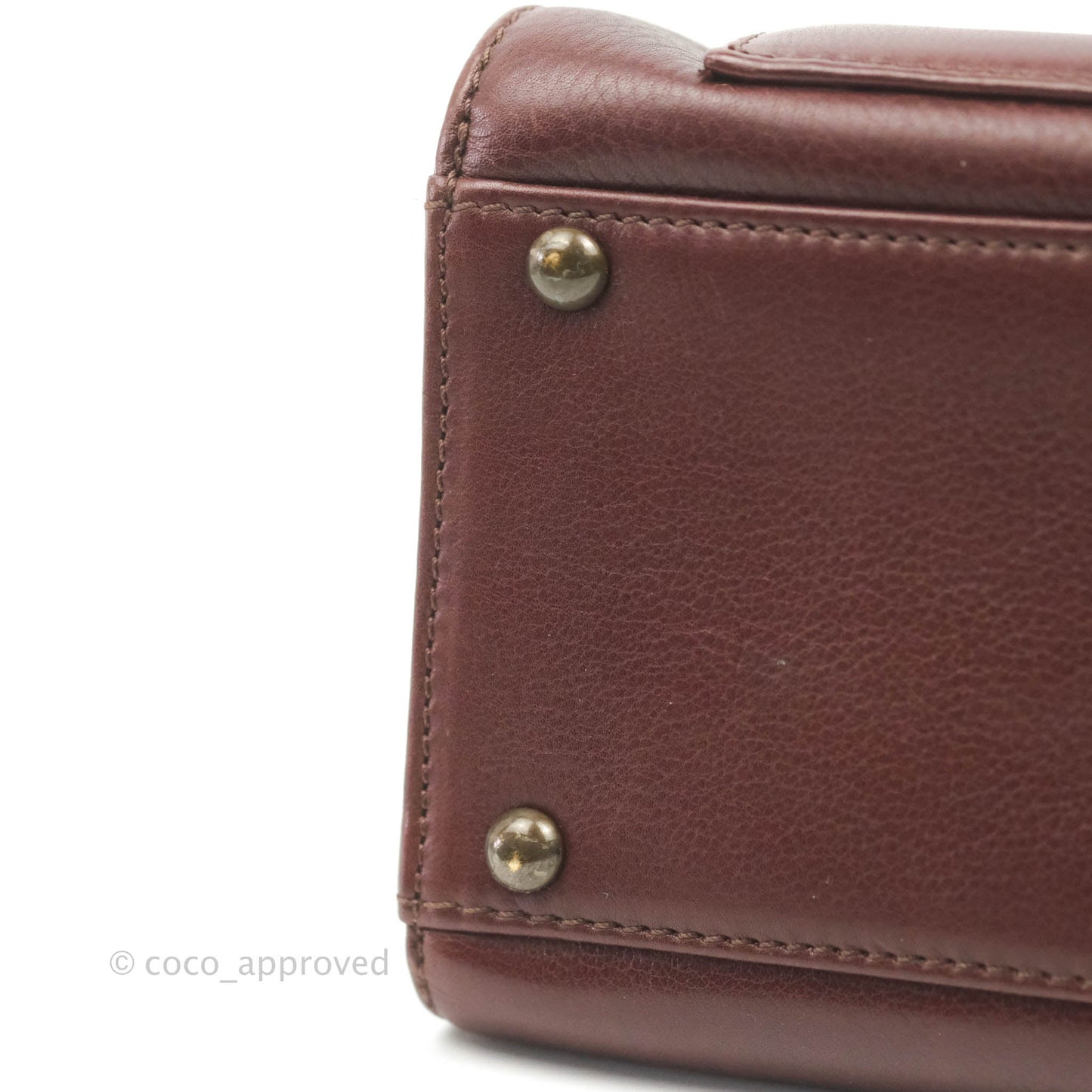 Chanel Vintage Burgundy Calfskin Tote Bag