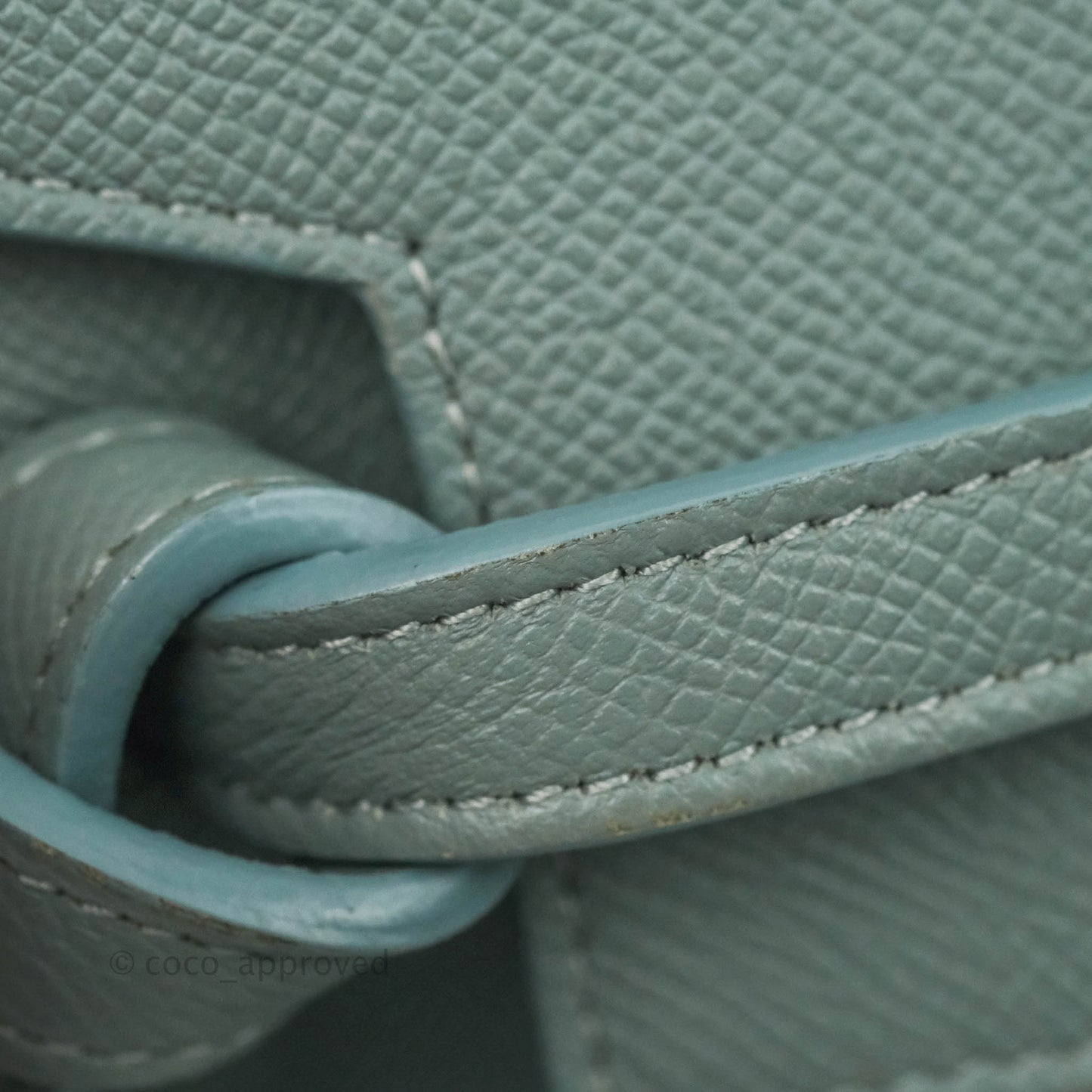 Celine Micro Belt Bag Light Blue Grained Calfskin Gold Hardware