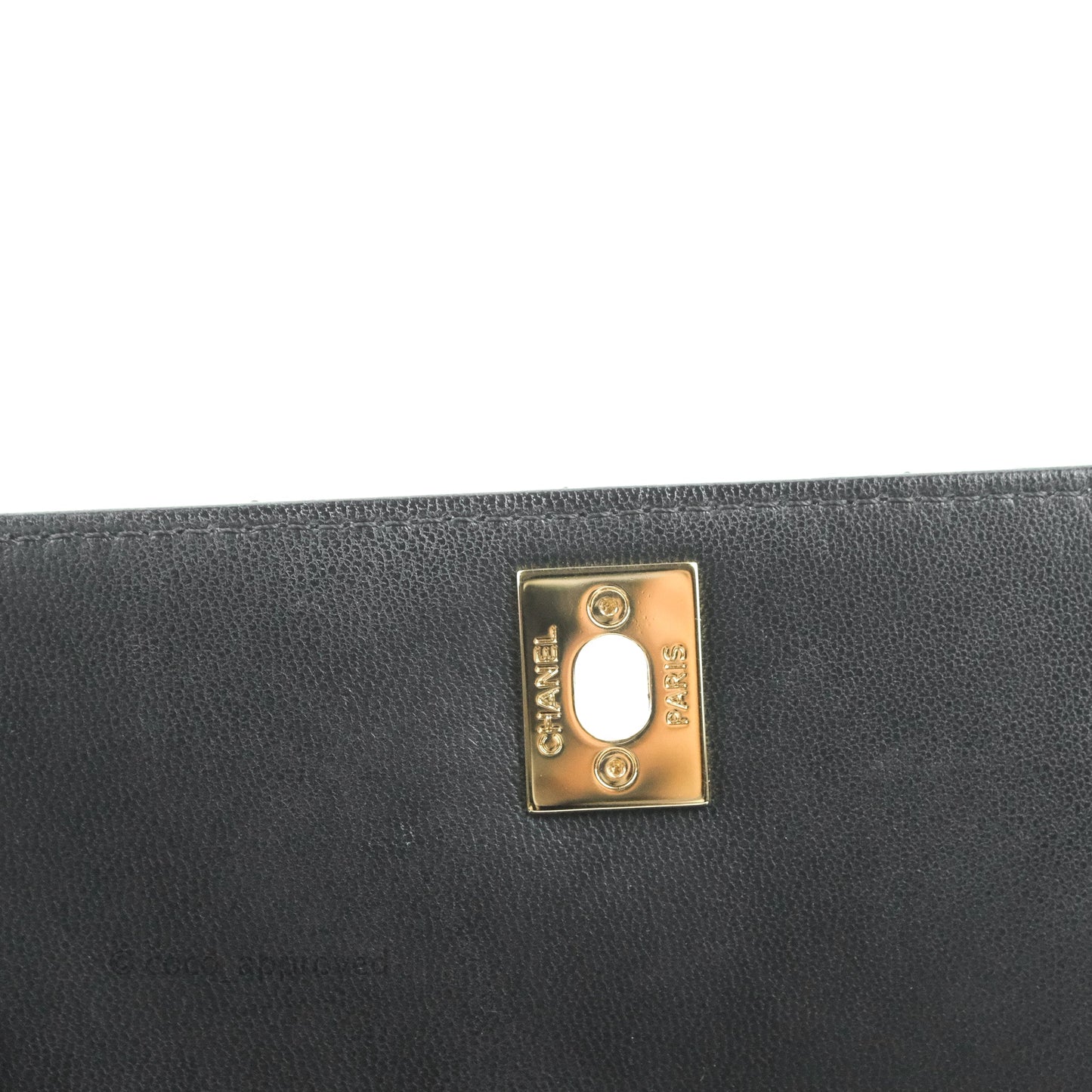 Chanel Quilted Mini Rainbow Coco Handle Bag Lambskin Black Gold Hardware