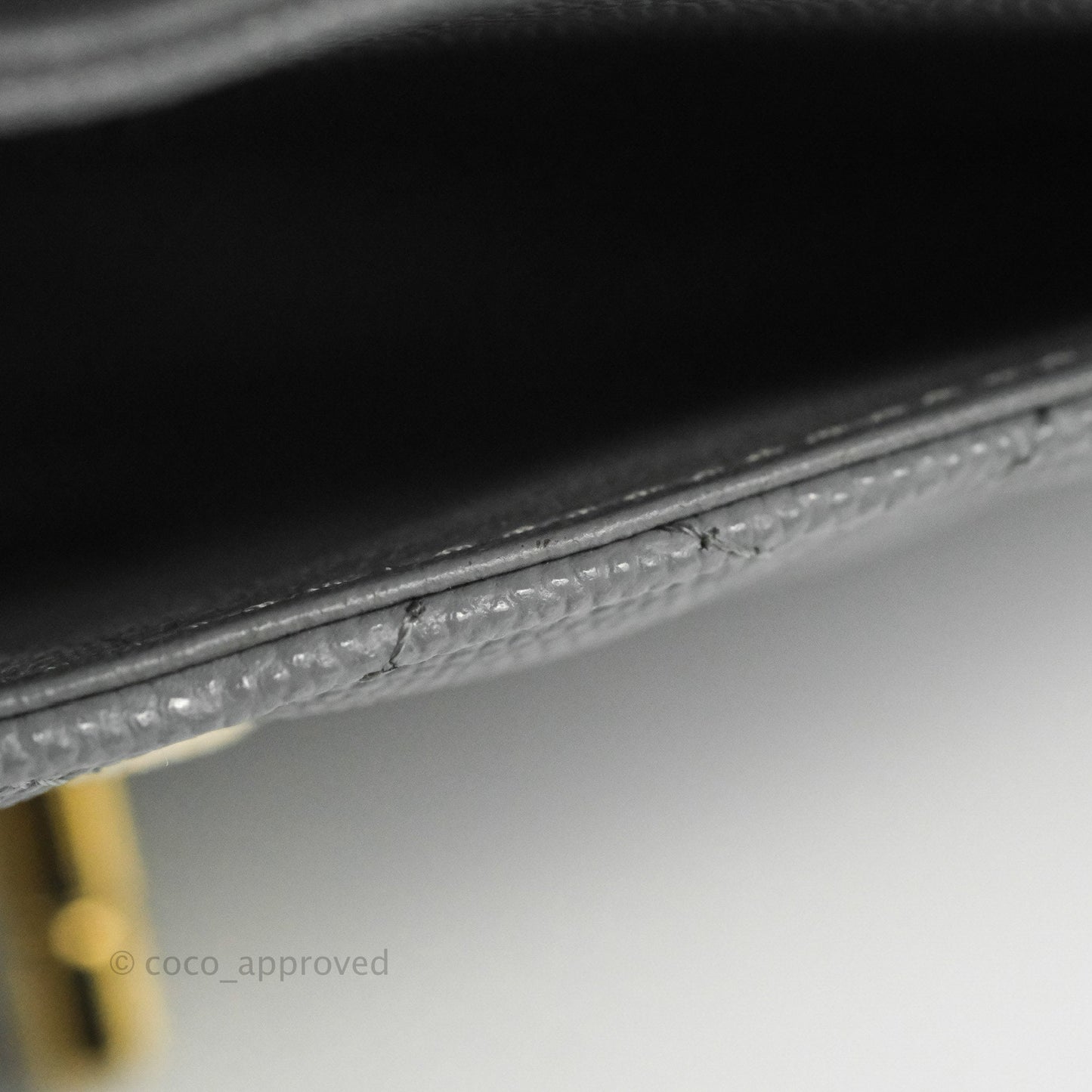 Chanel Classic Medium M/L Flap Dark Grey Caviar Gold Hardware 20C