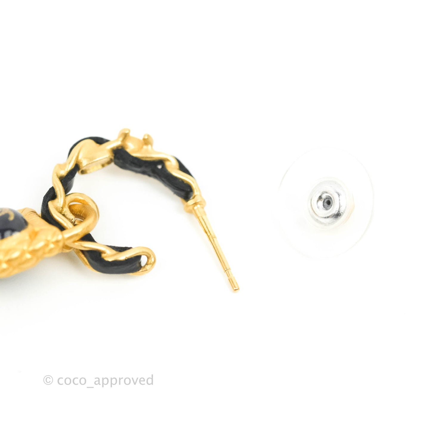 Chanel Key Lock CC Chain Drop Earrings 20A