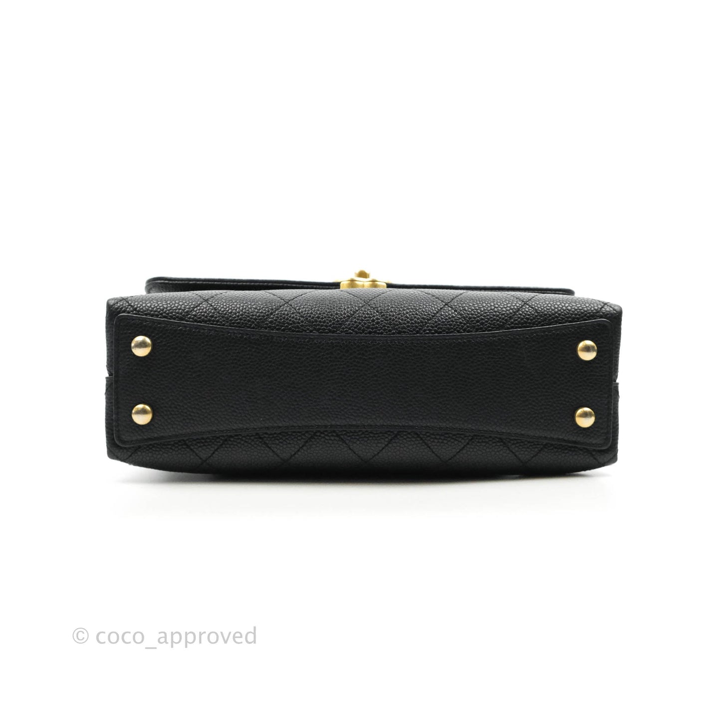 Chanel Chic Affinity Small Grained Calfskin Black Aged Gold Hardware