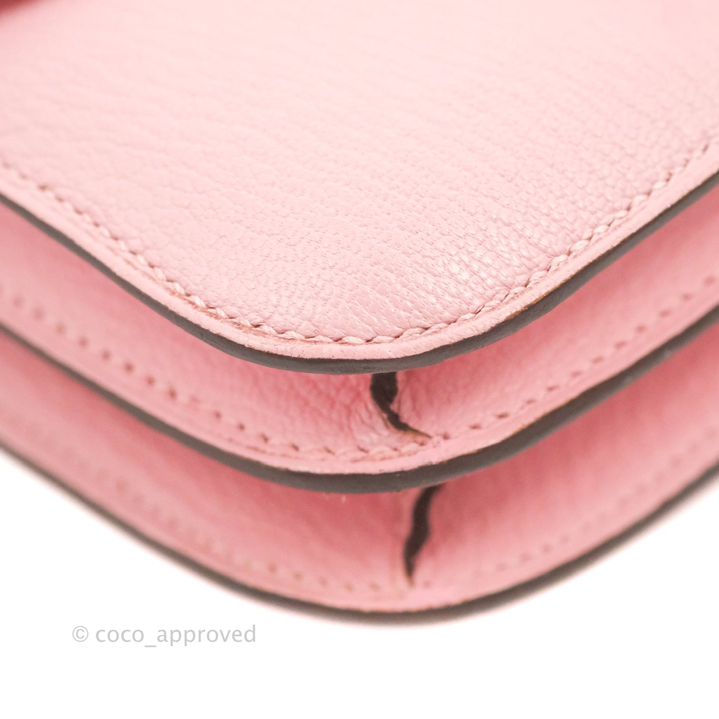 Hermès Constance III Mini 18cm Sakura Chevre Mysore Palladium Hardware